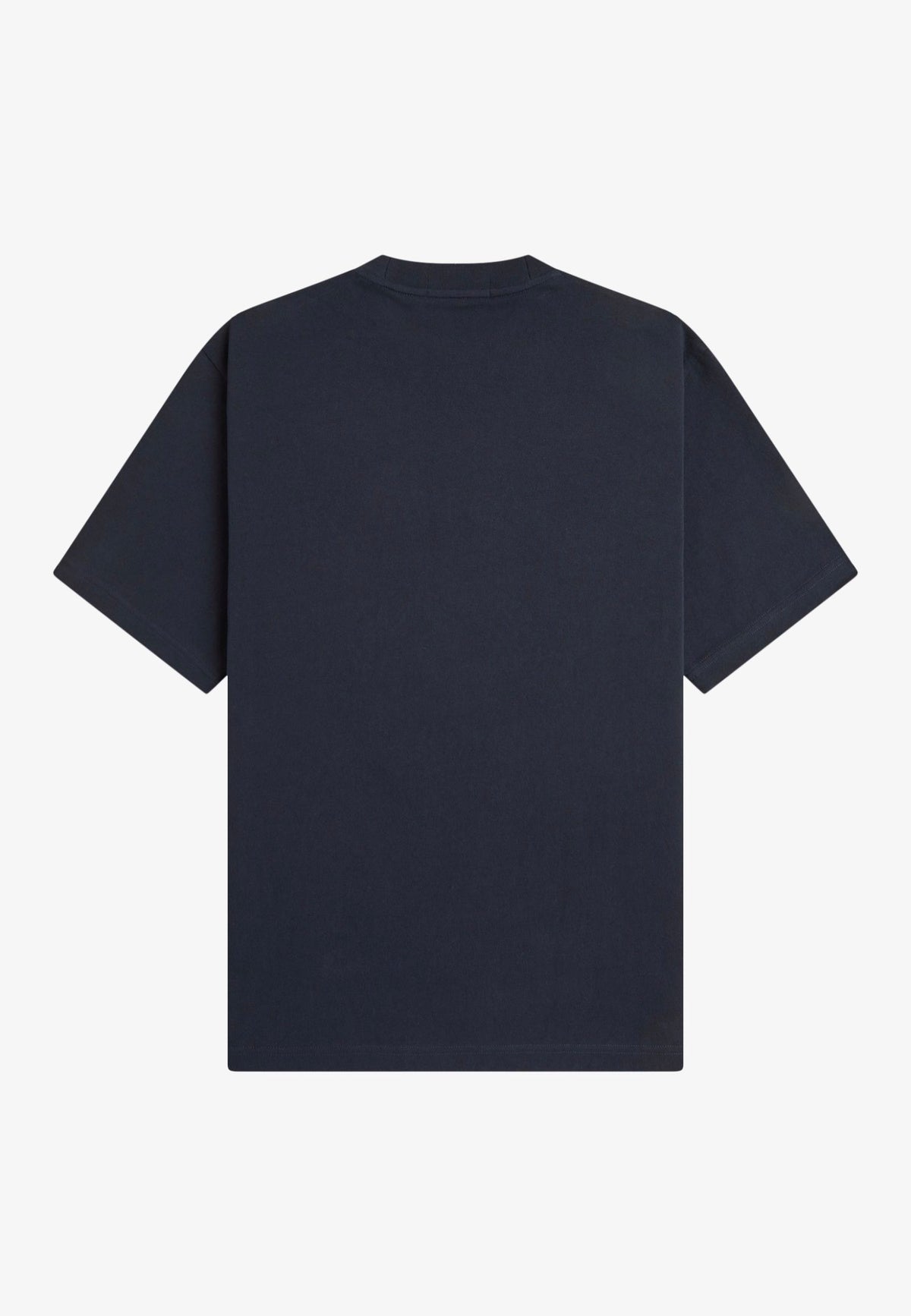 Fred Perry Tartan Applique Navy T-shirt | Men-Image