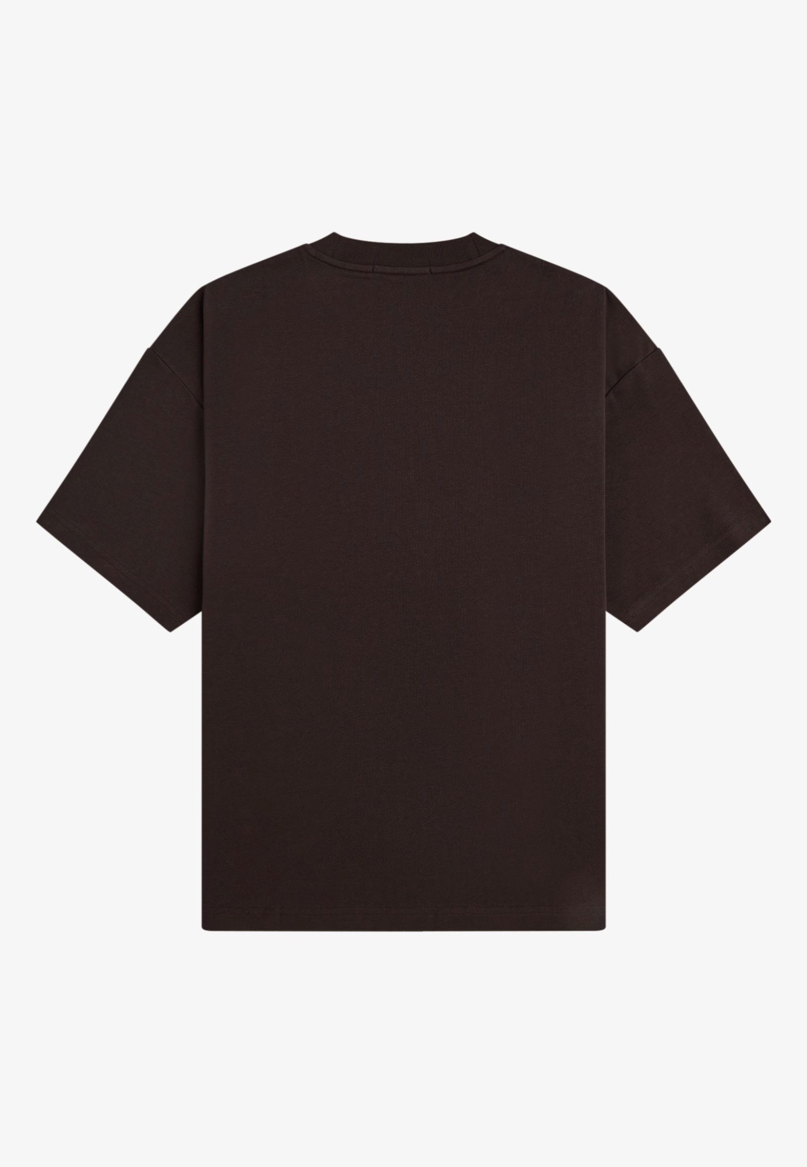Fred Perry - Oversized Rich Brown - T-Shirt | Men-Image