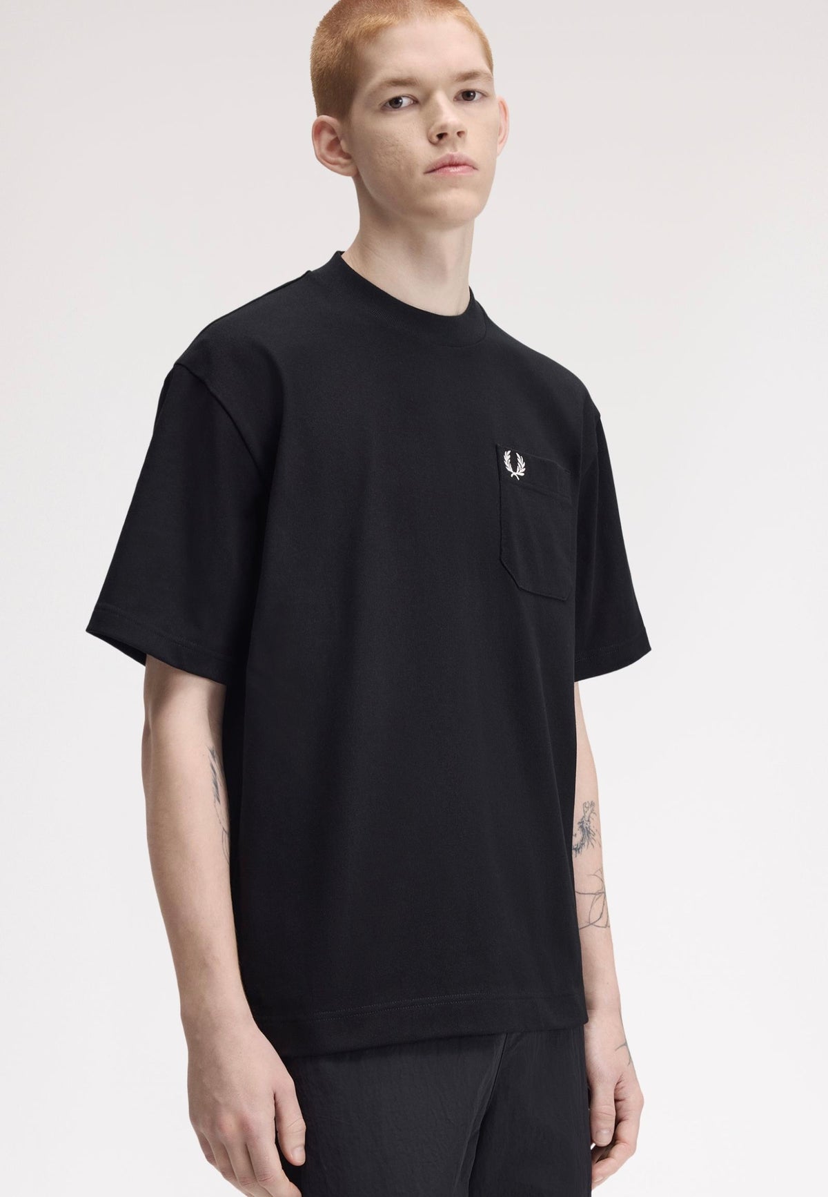 Fred Perry Relaxed Black T-paita | Men-Image