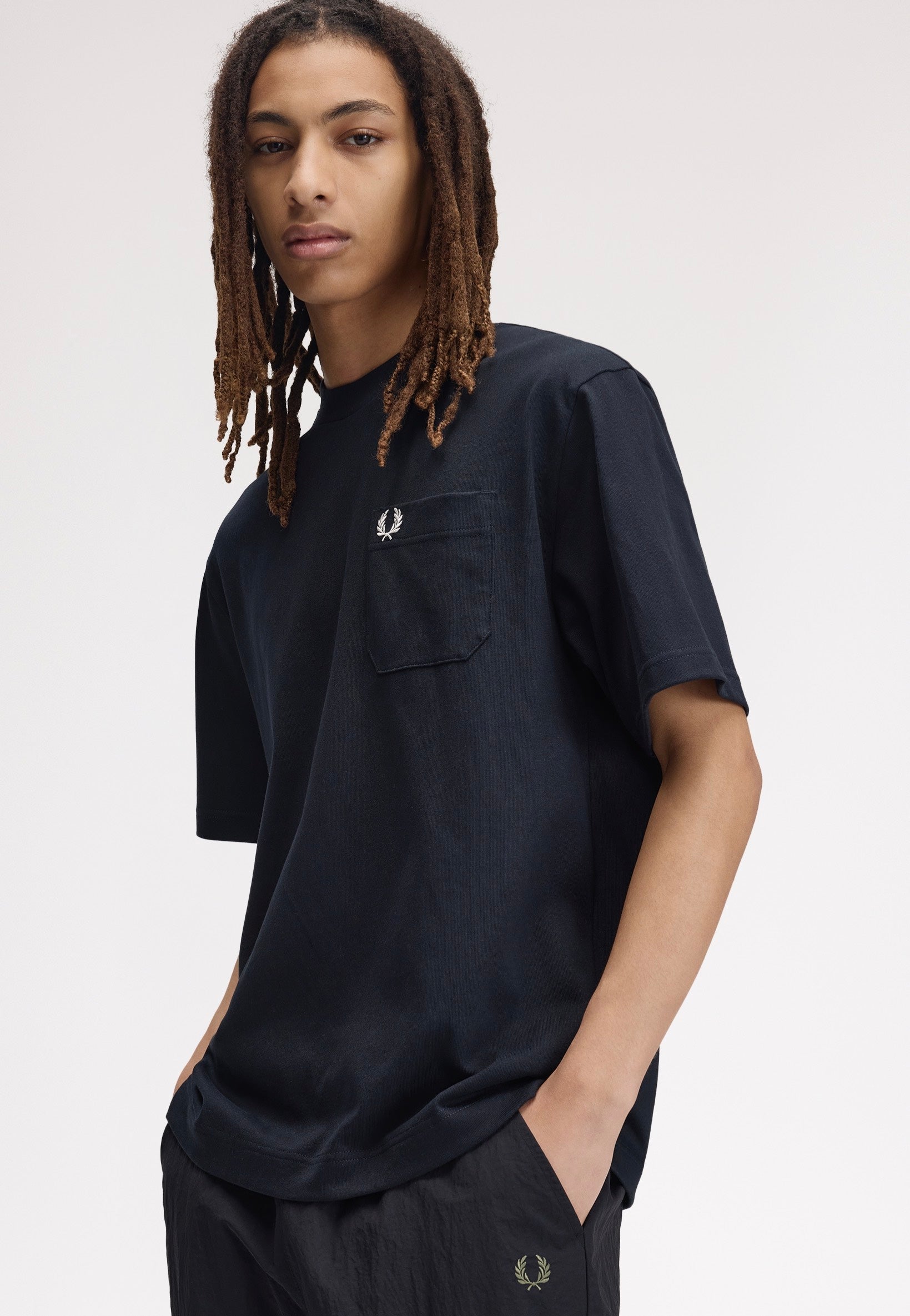 Fred Perry - Relaxed Navy - T-Shirt | Men-Image