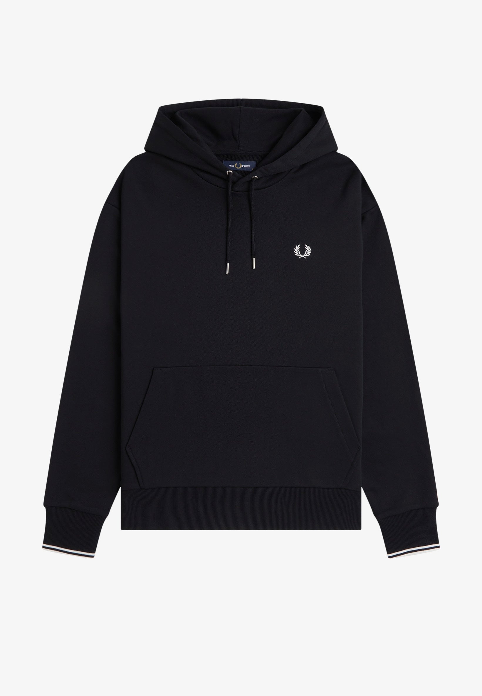 Fred Perry - Tipped Hooded Black - Hoodie | Men-Image
