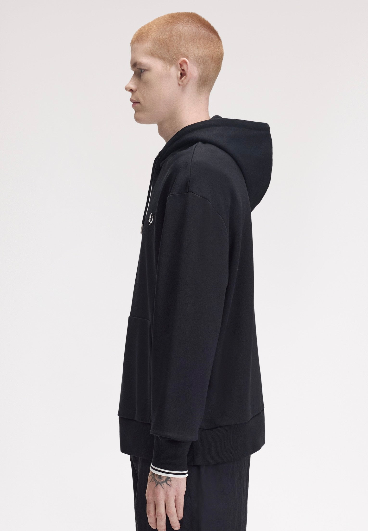 Fred Perry - Tipped Hooded Black - Hoodie | Men-Image