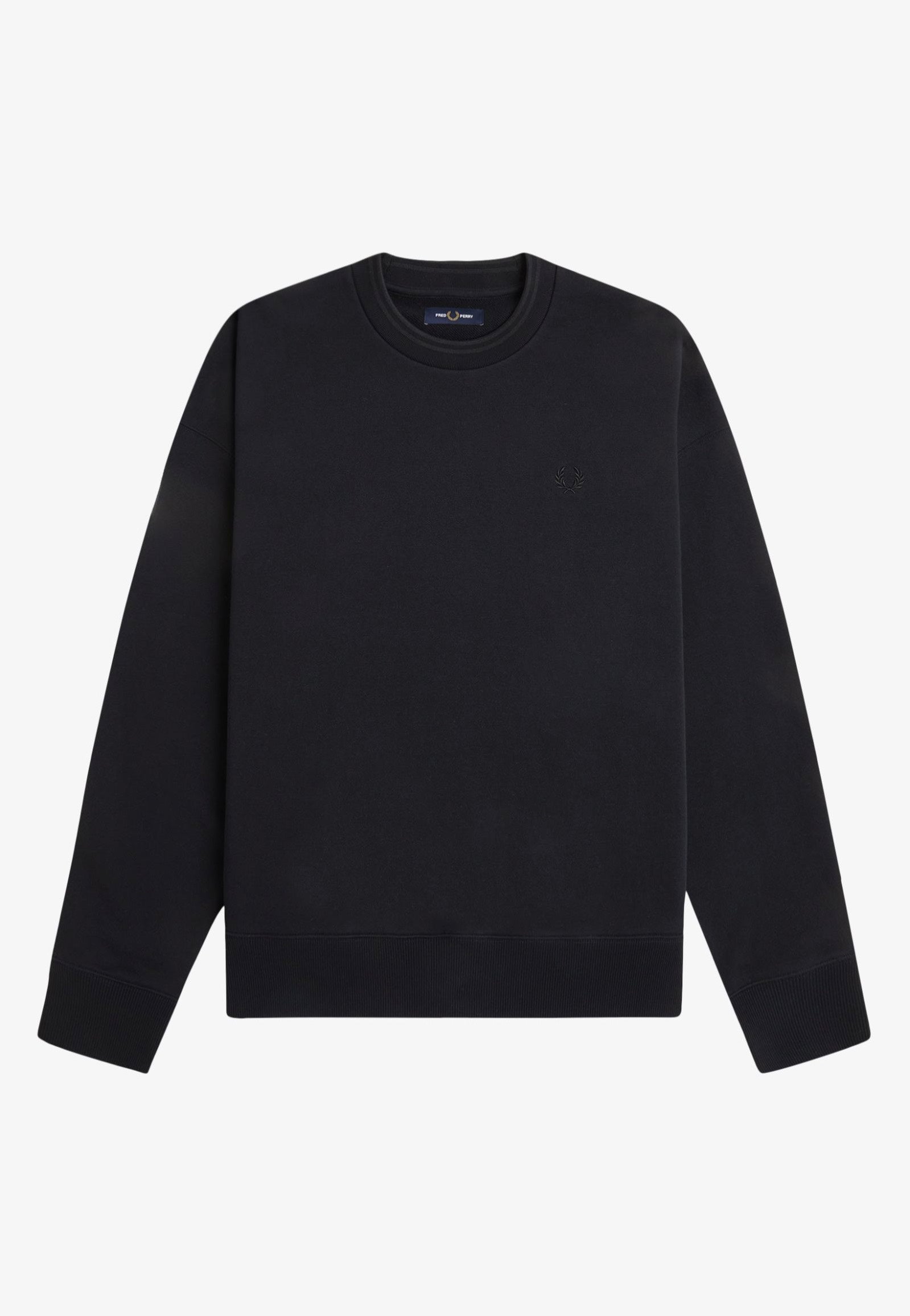 Fred Perry - Oversized Tipped Black - Sweater | Men-Image