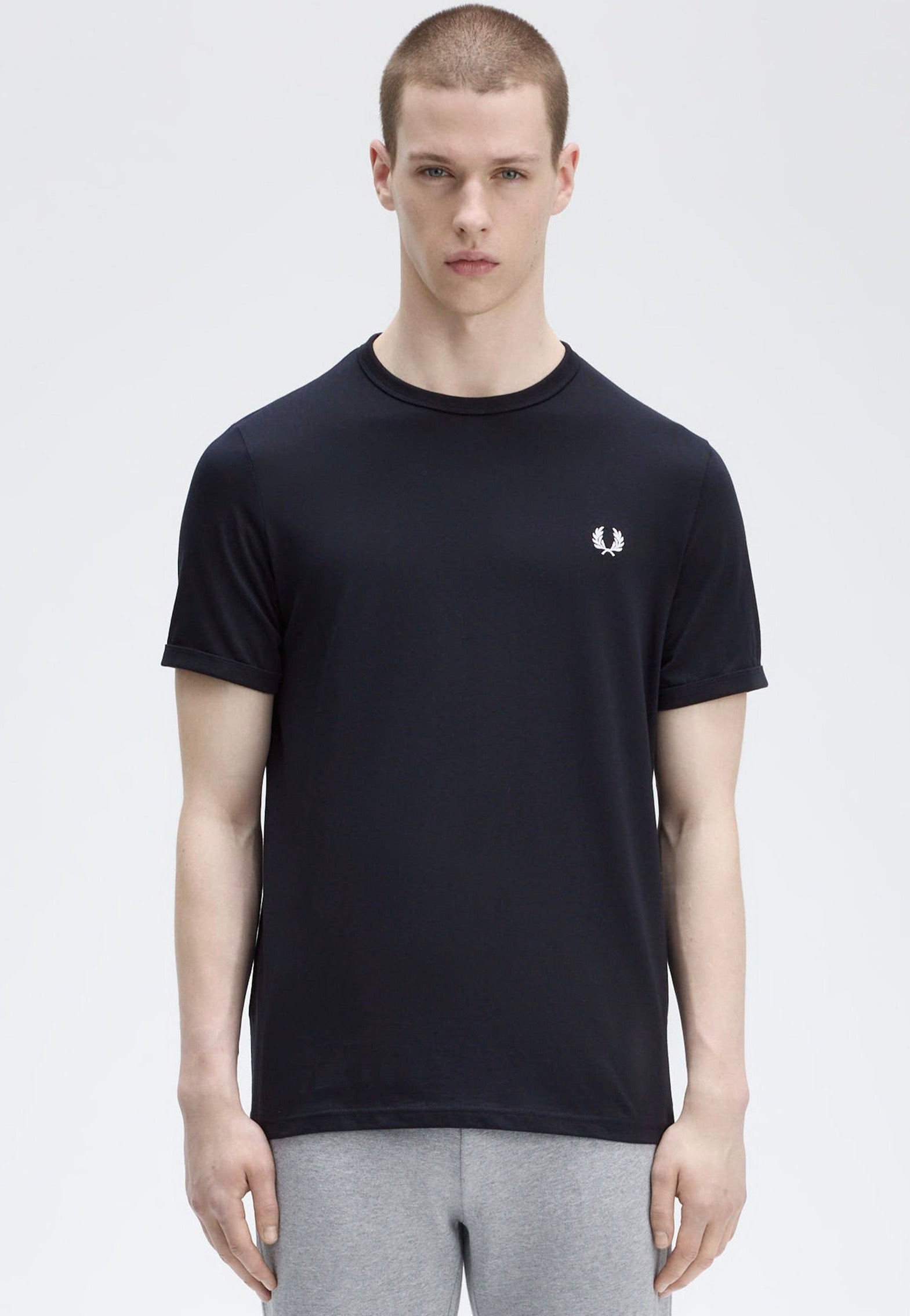 Fred Perry - Ringer Navy - T-Shirt | Men-Image
