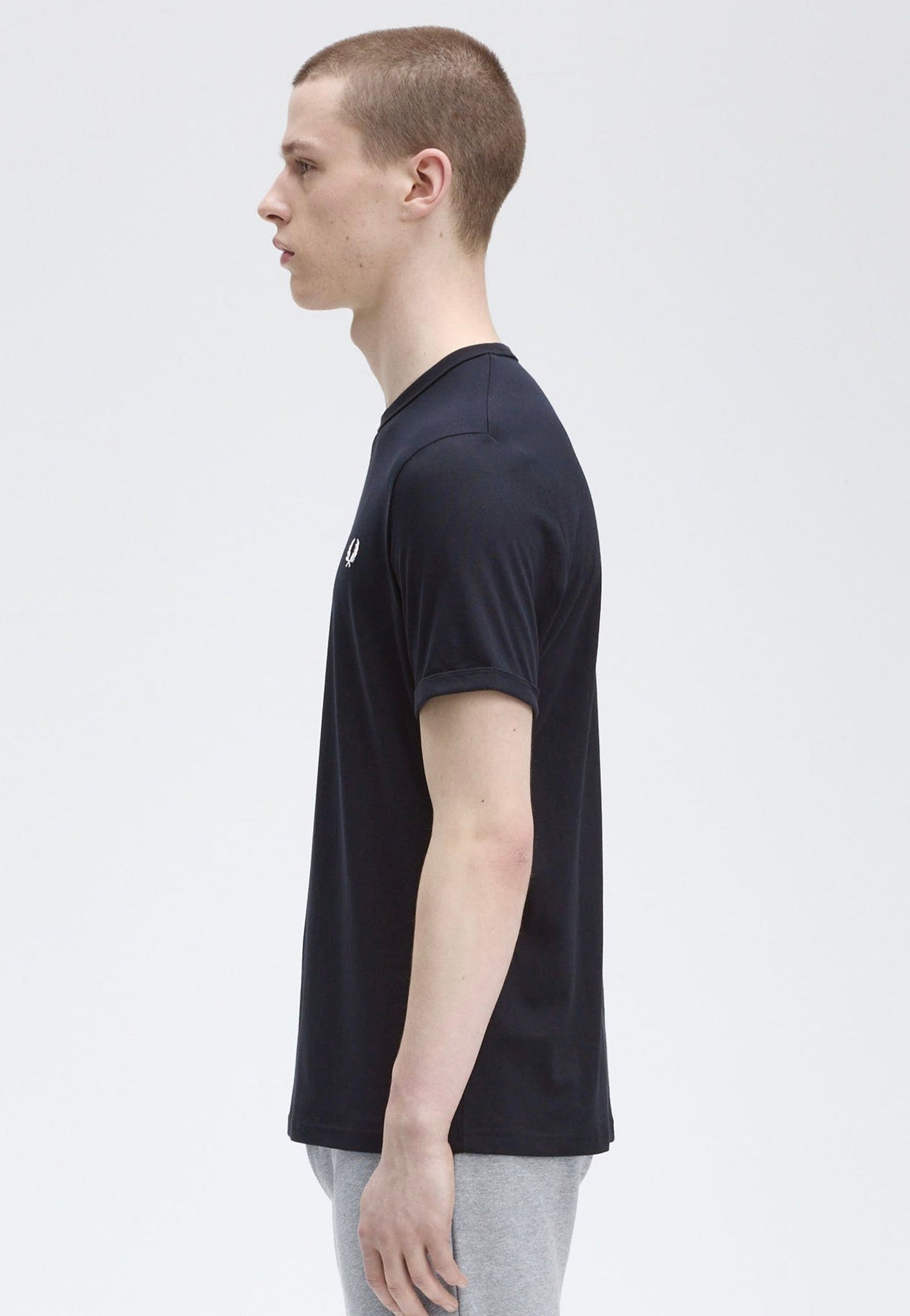 Fred Perry - Ringer Navy - T-Shirt | Men-Image