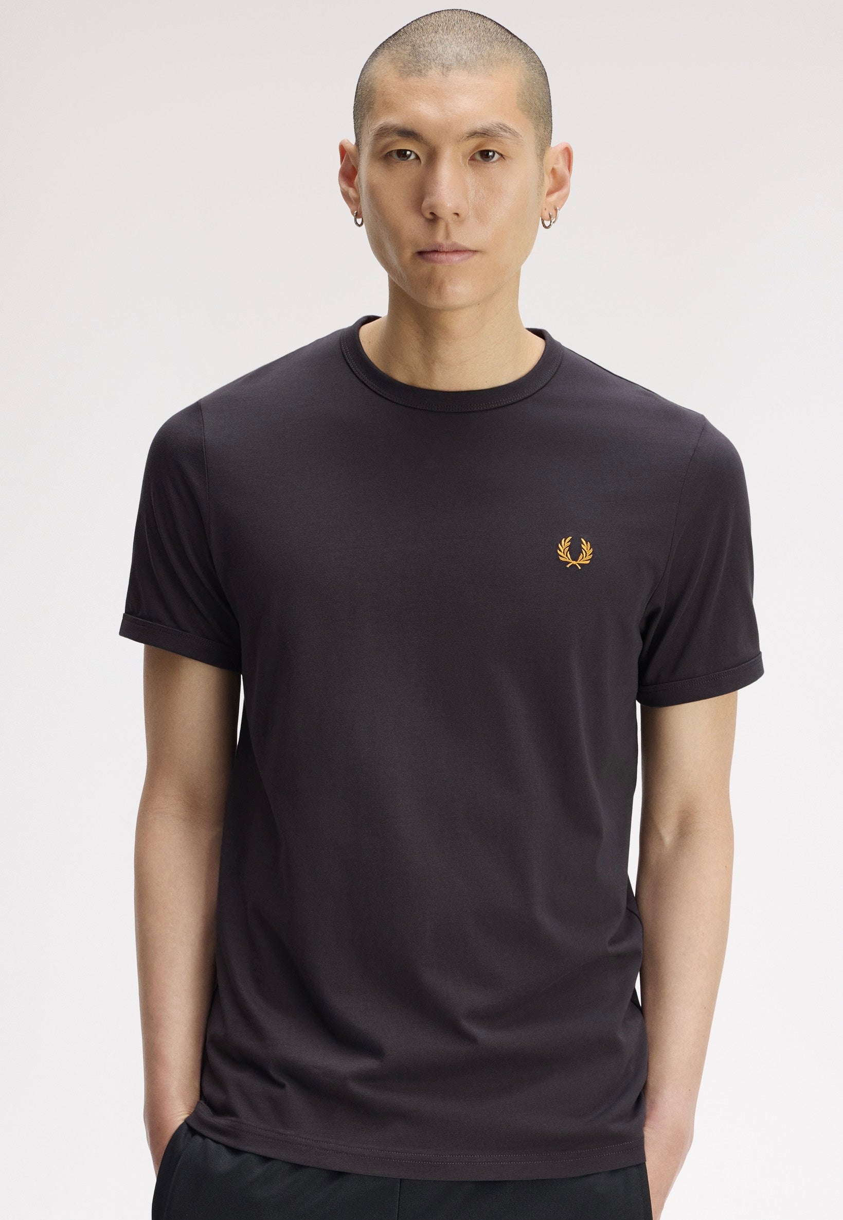 Fred Perry - Ringer Anchor Grey - T-Shirt | Men-Image