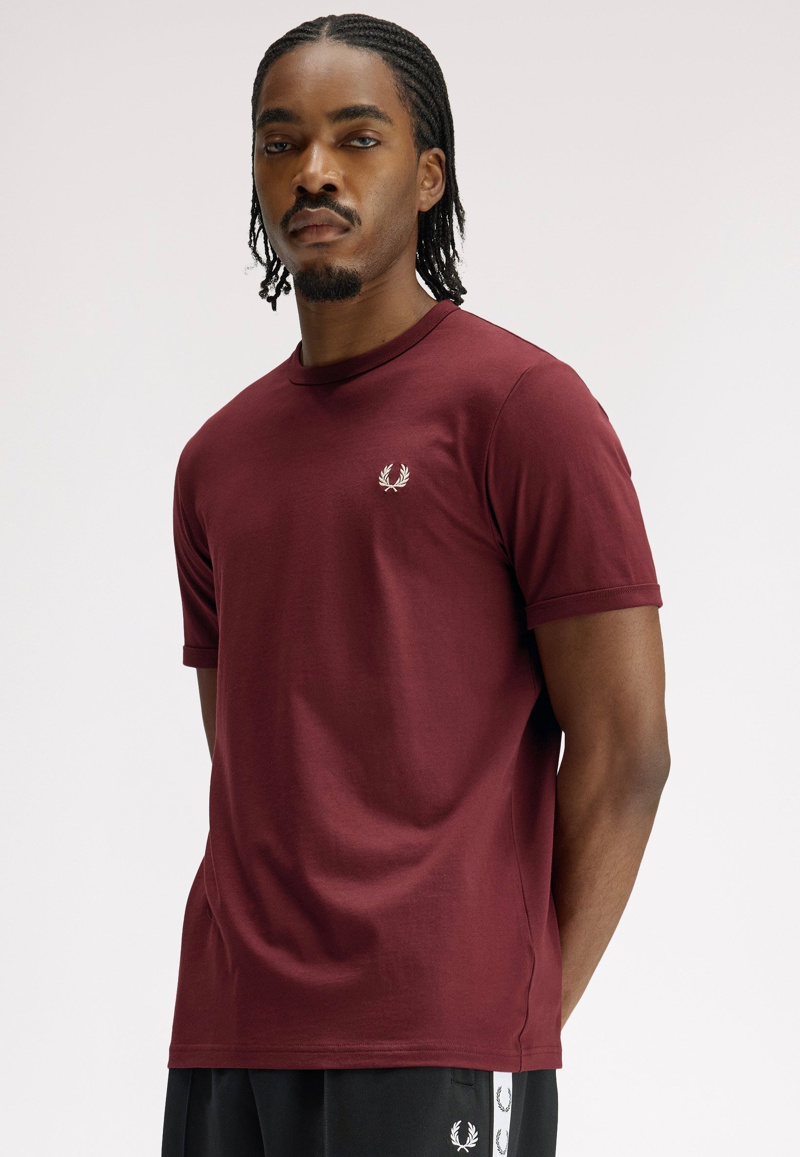 Fred Perry - Ringer Oxblood - T-Shirt | Men-Image