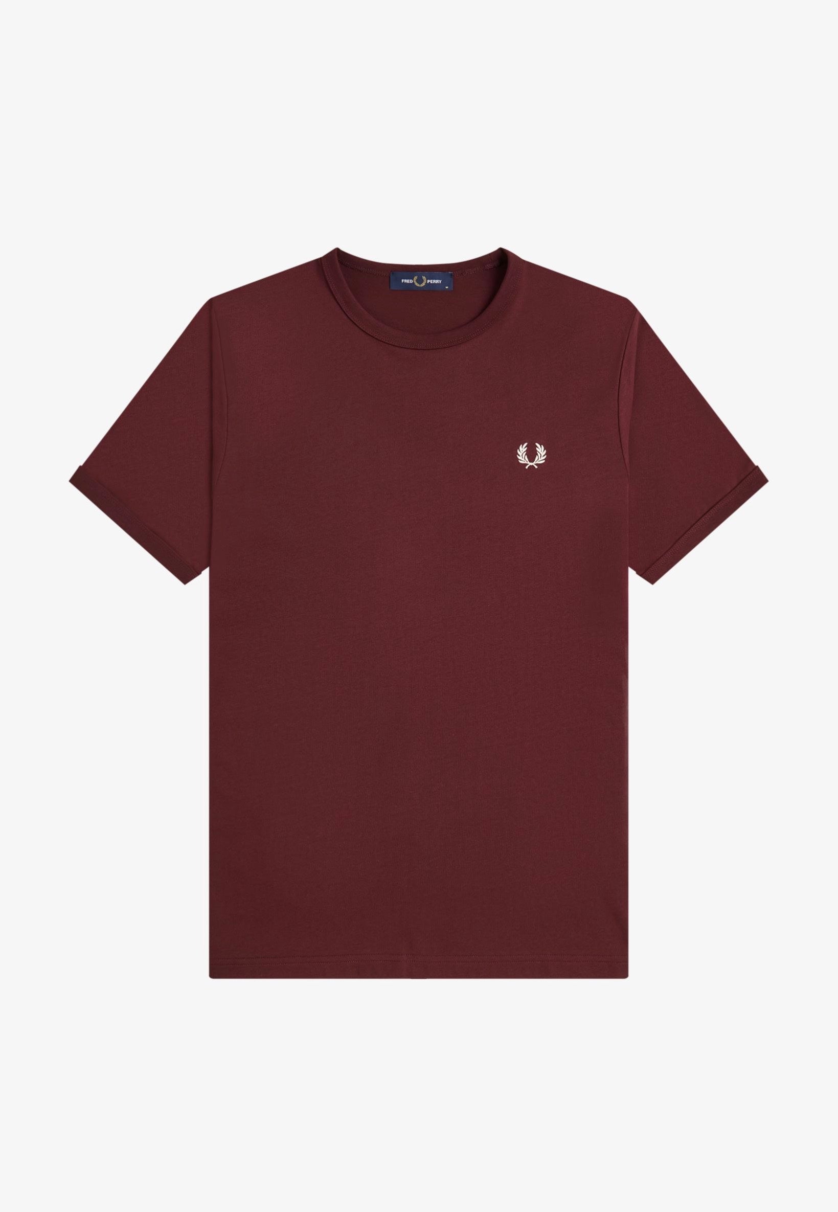 Fred Perry - Ringer Oxblood - T-Shirt | Men-Image