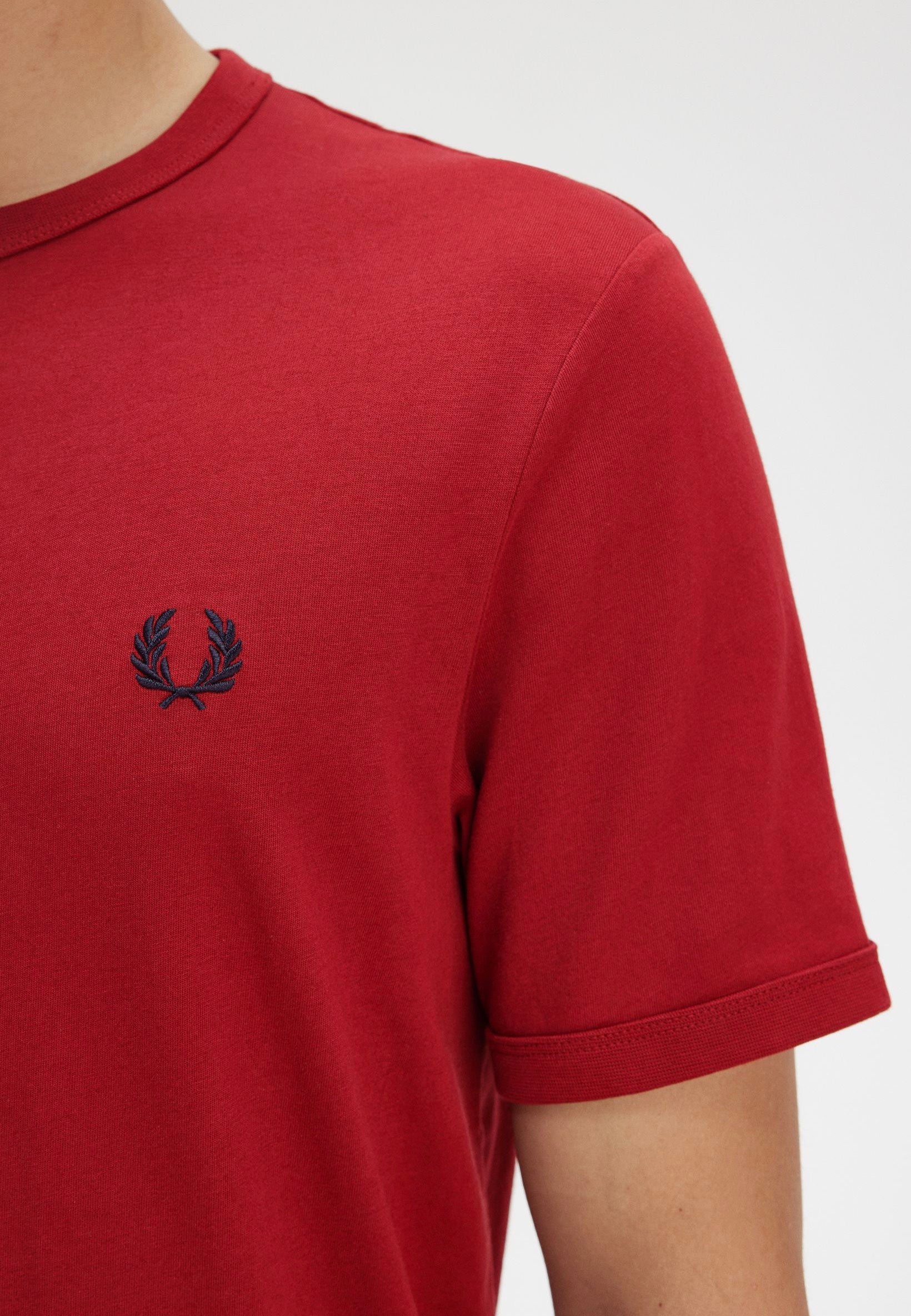 Fred Perry - Ringer Burnt Red - T-Shirt | Men-Image