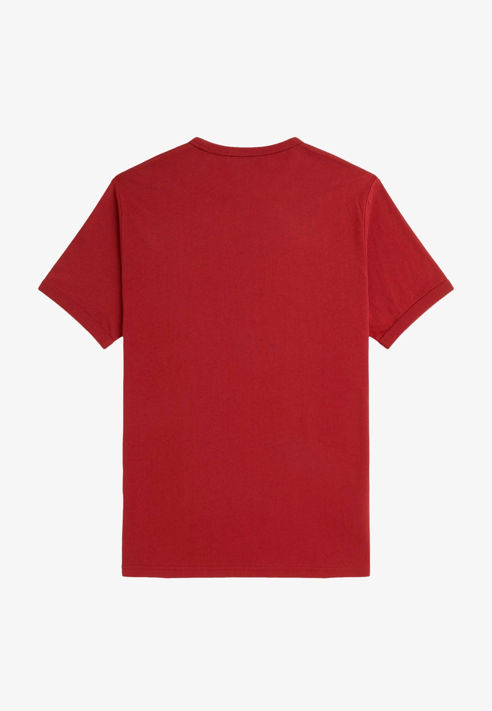 Fred Perry - Ringer Burnt Red - T-Shirt | Men-Image