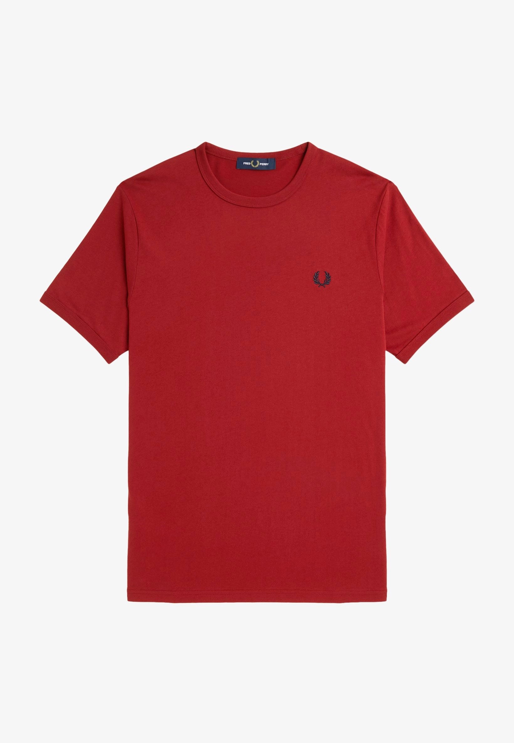 Fred Perry - Ringer Burnt Red - T-Shirt | Men-Image