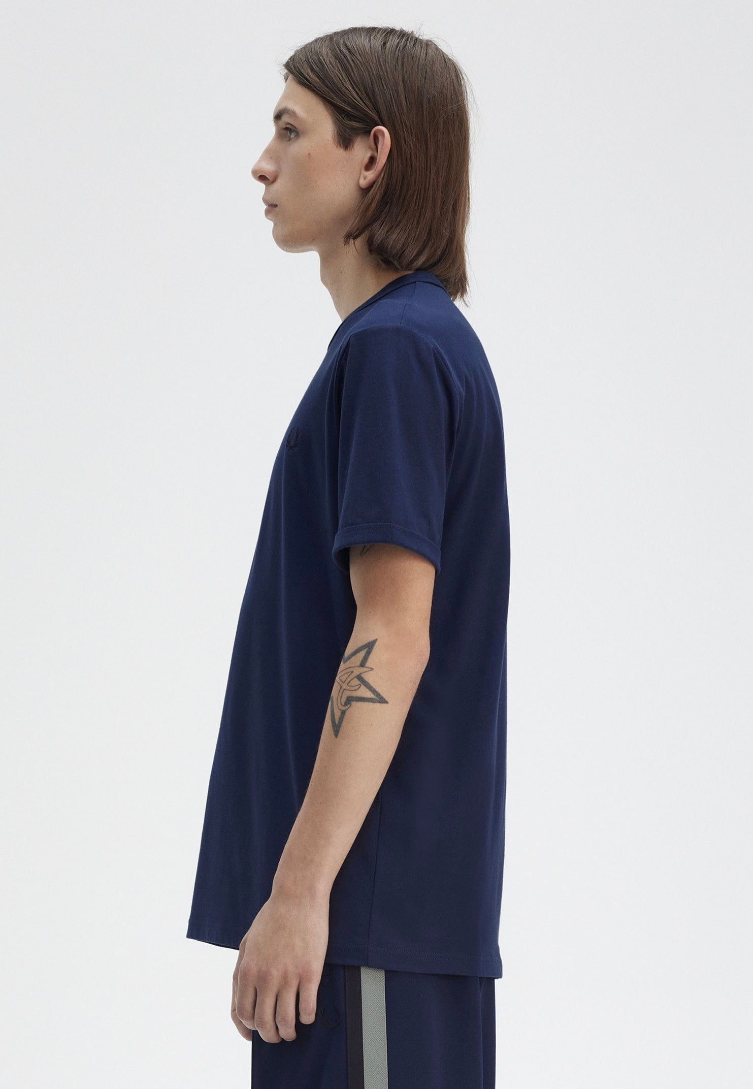 Fred Perry - Ringer Tennis Blue - T-Shirt | Men-Image