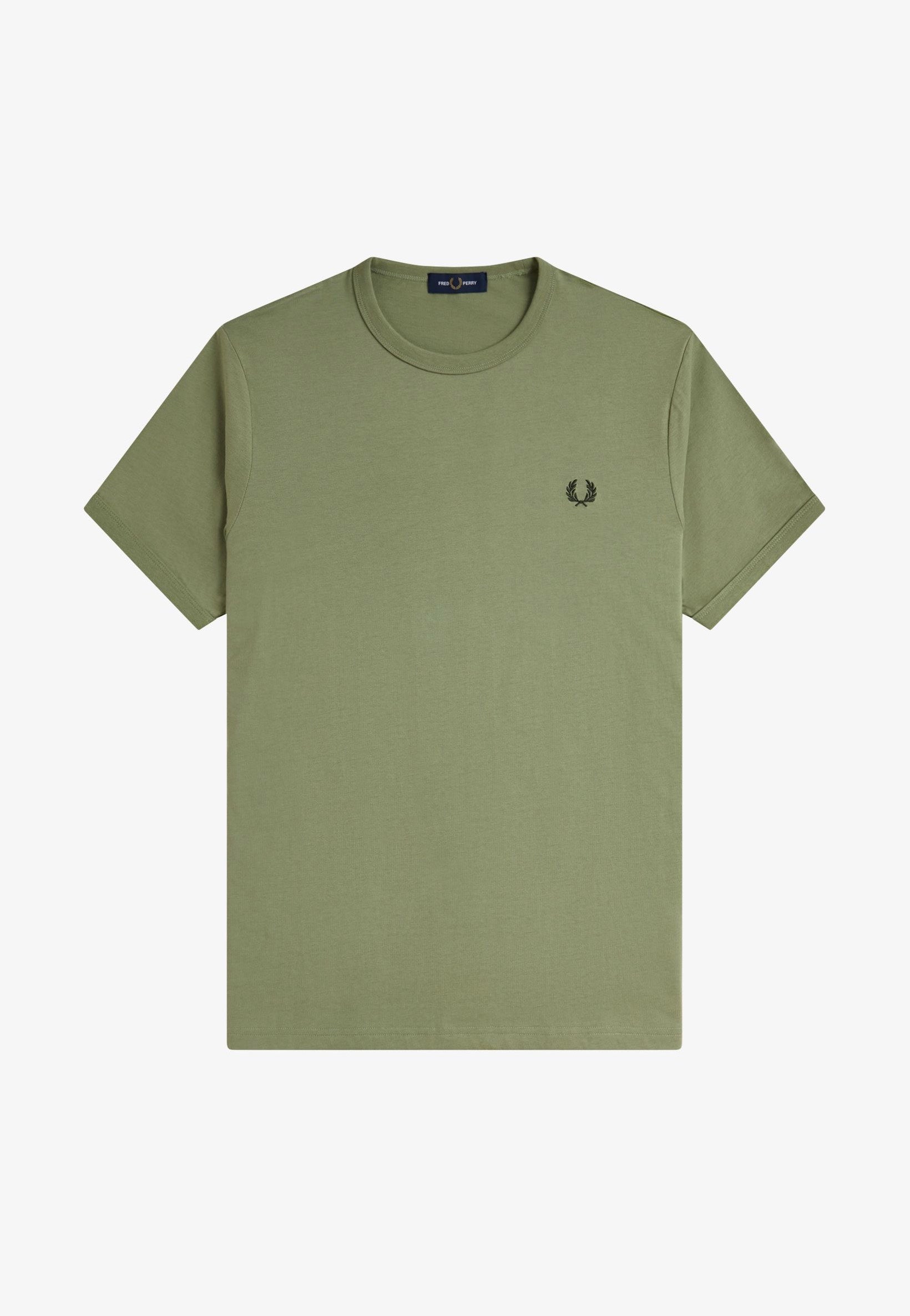 Fred Perry - Ringer Olive Mint - T-Shirt | Men-Image