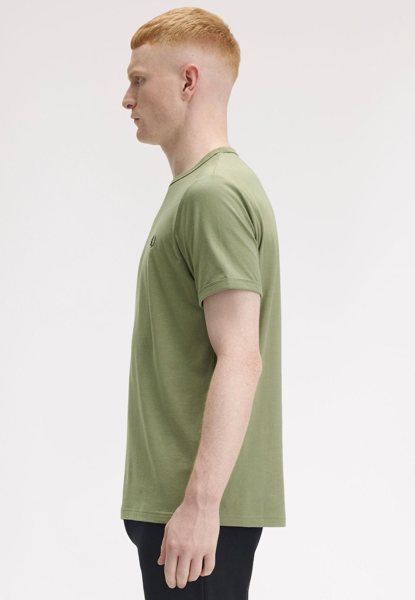 Fred Perry - Ringer Olive Mint - T-Shirt | Men-Image