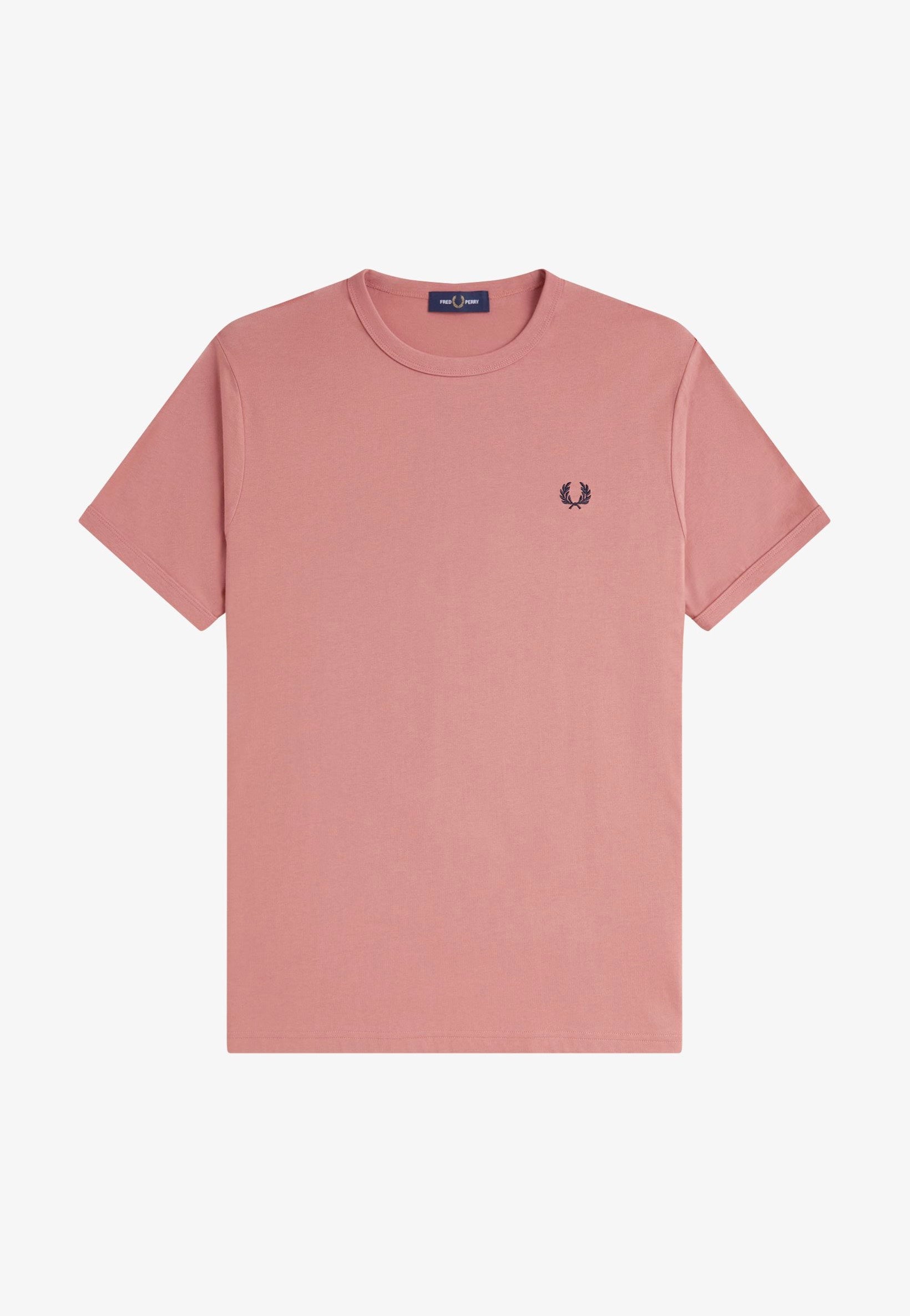 Fred Perry - Ringer Putty Pink - T-Shirt | Men-Image
