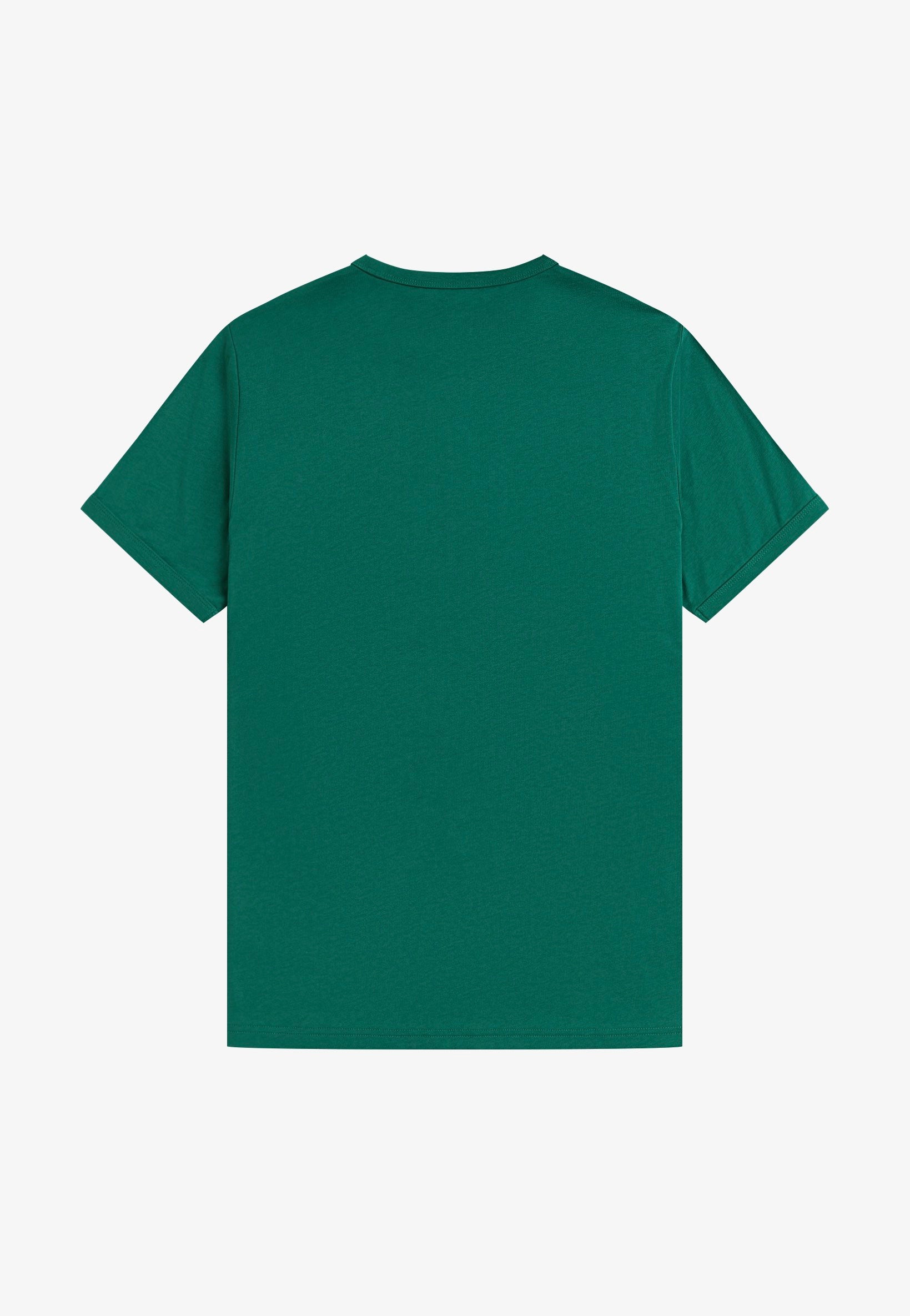Fred Perry - Ringer Sport Green - T-Shirt | Men-Image
