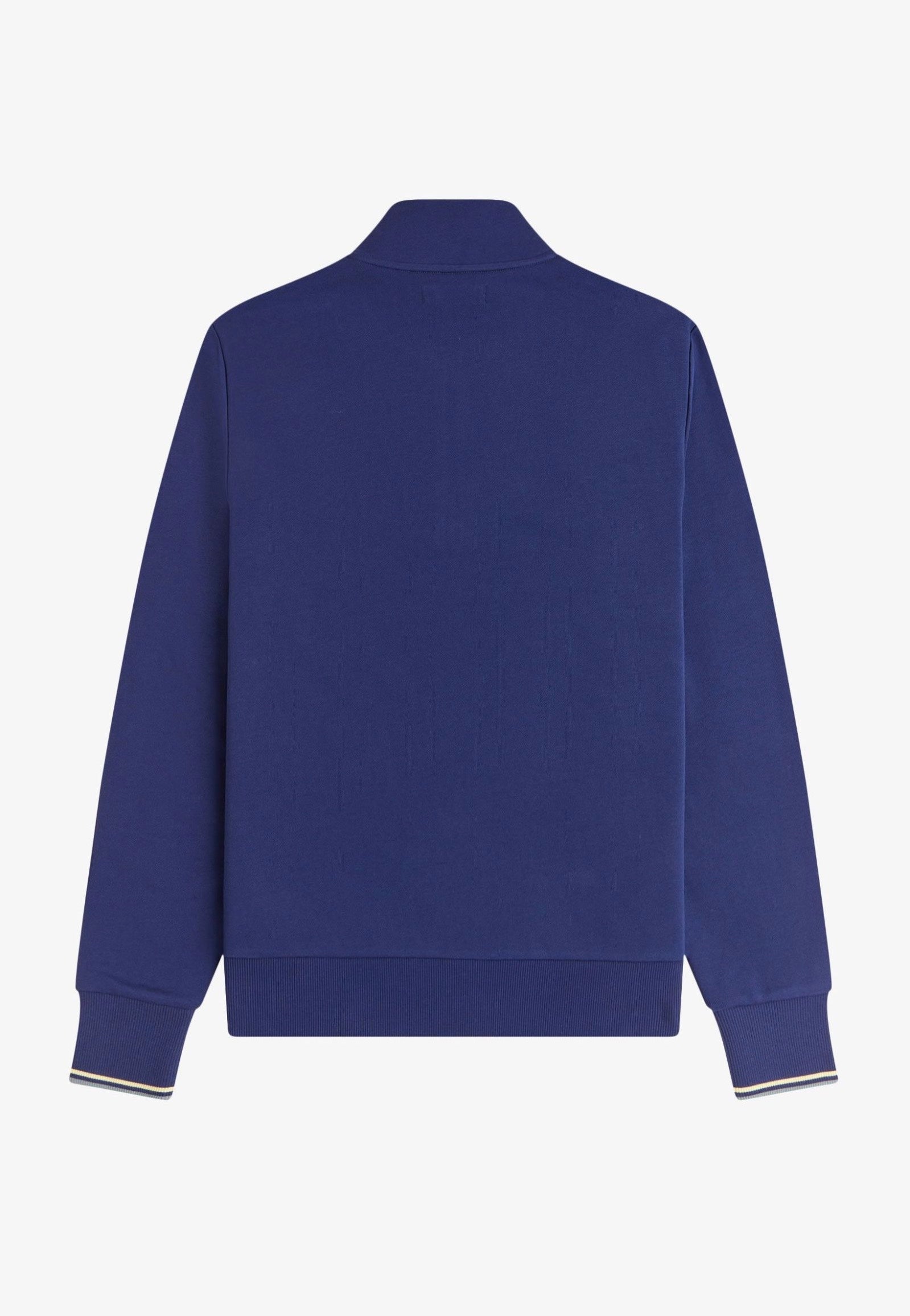 Fred Perry - Half Zip French Navy/Champions Gold/Stockport Blue - Sweater | Men-Image