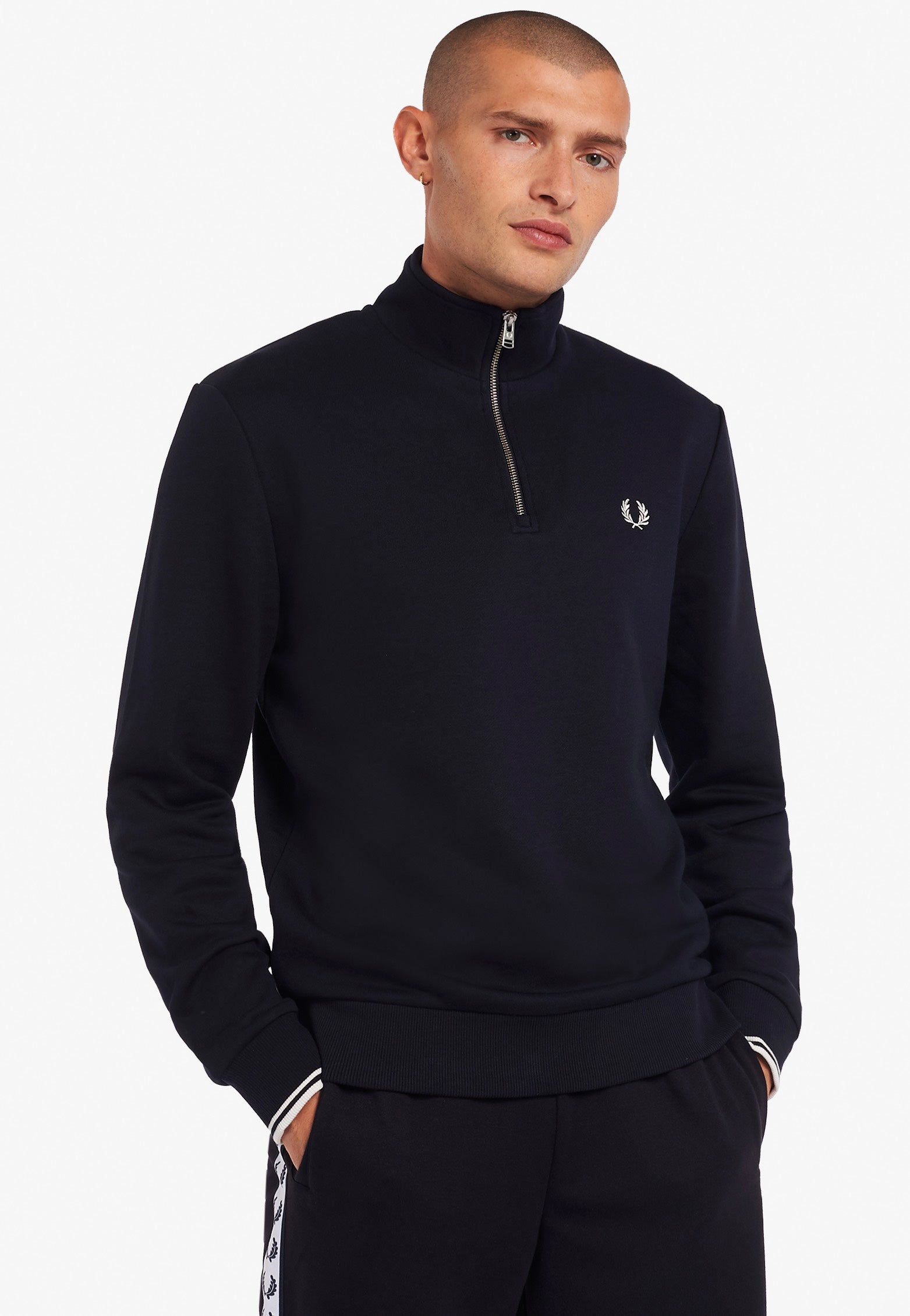 Fred Perry - Half Zip Navy - Pullover | Men-Image