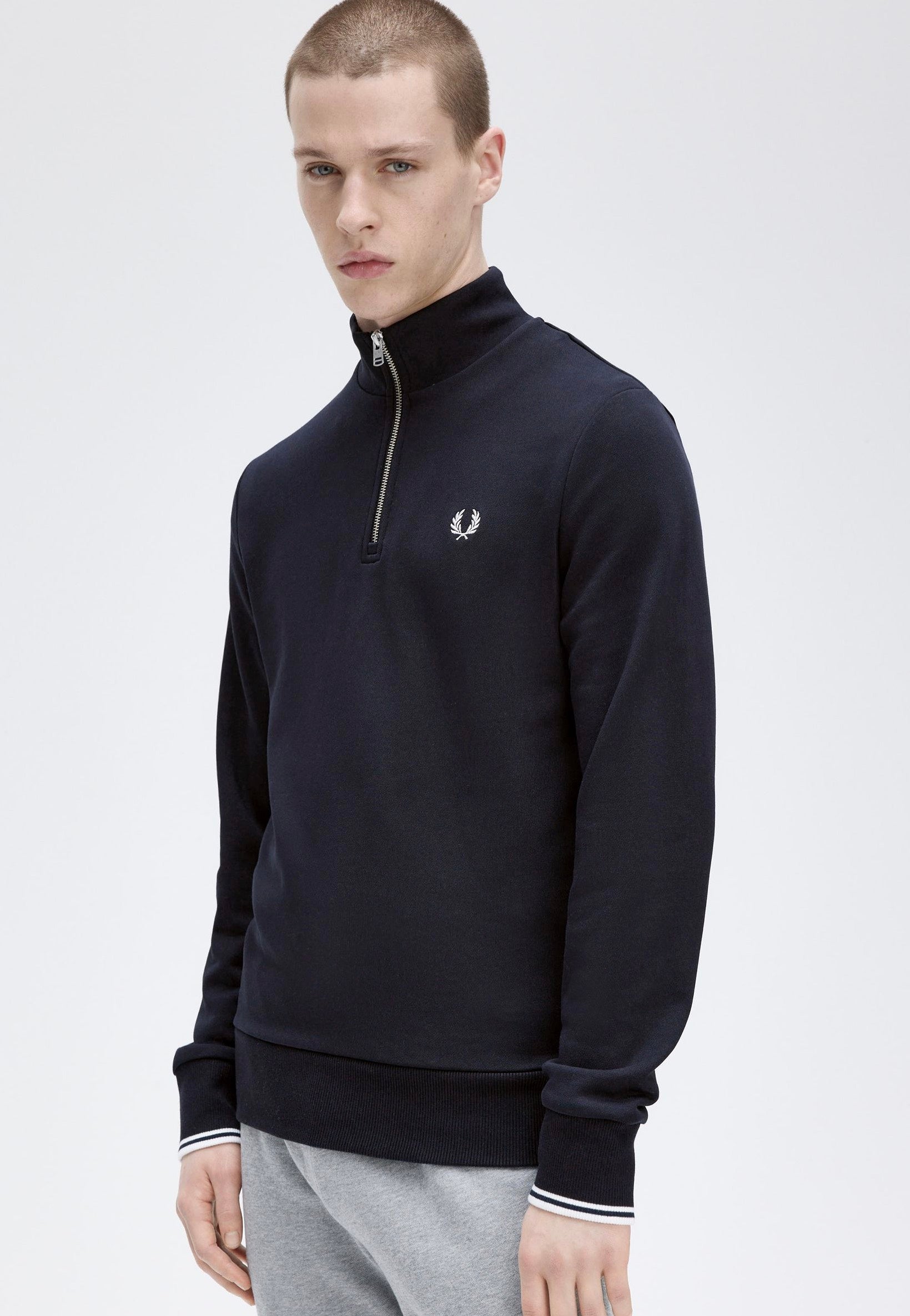 Fred Perry - Half Zip Navy - Pullover | Men-Image