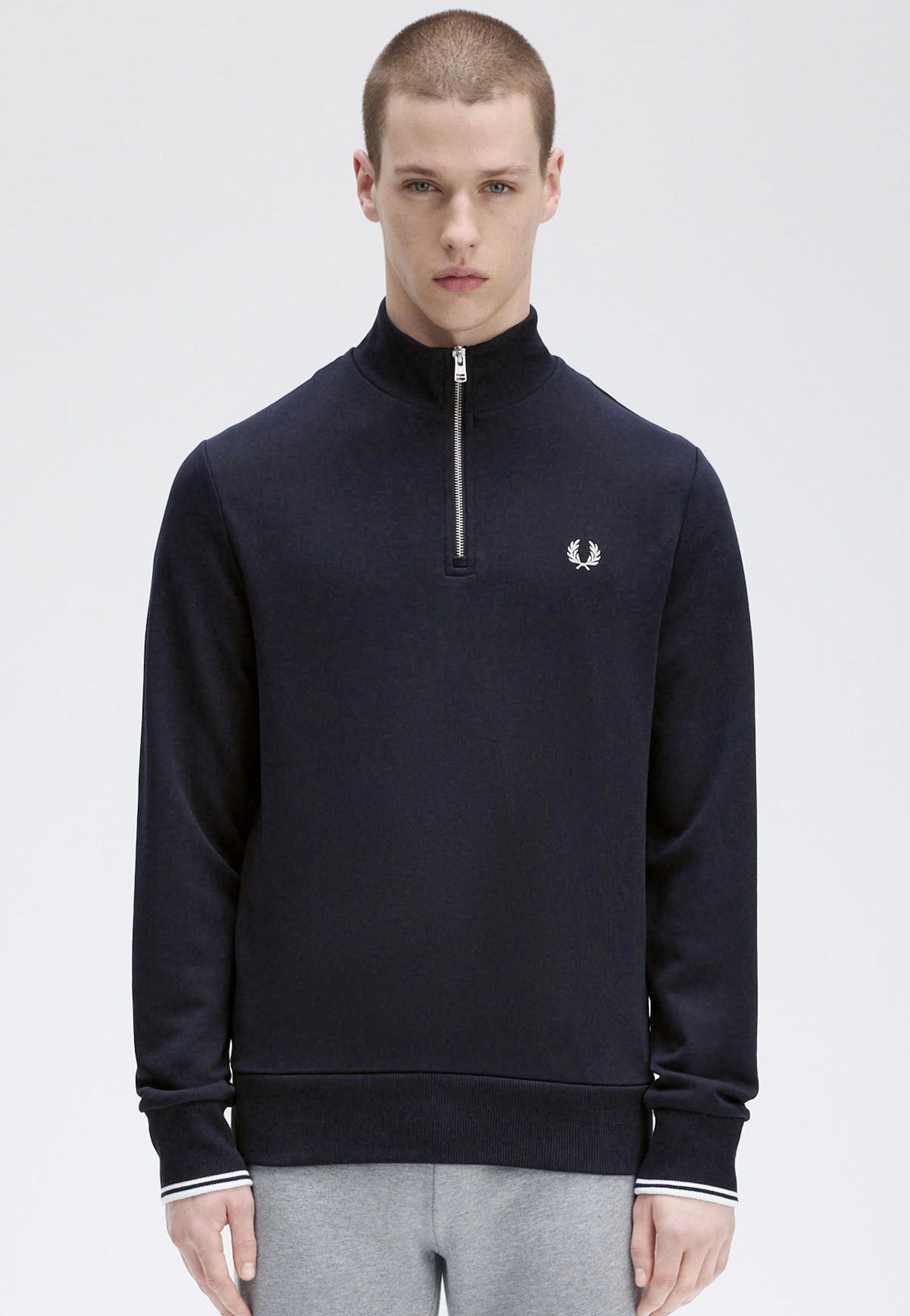 Fred Perry - Half Zip Navy - Pullover | Men-Image