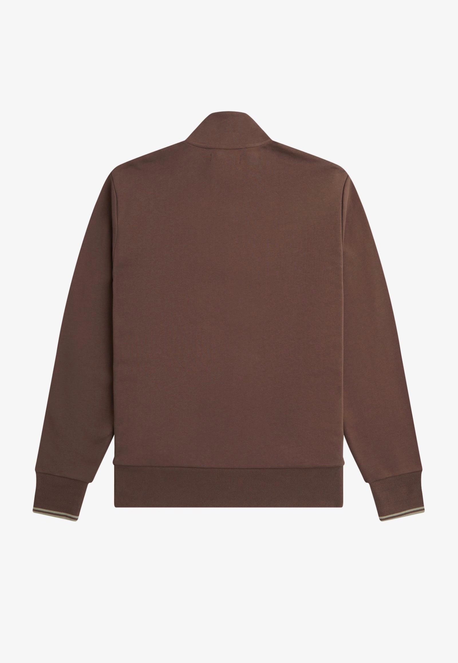 Fred Perry - Half Zip Brick/Warm Grey - Sweater | Men-Image