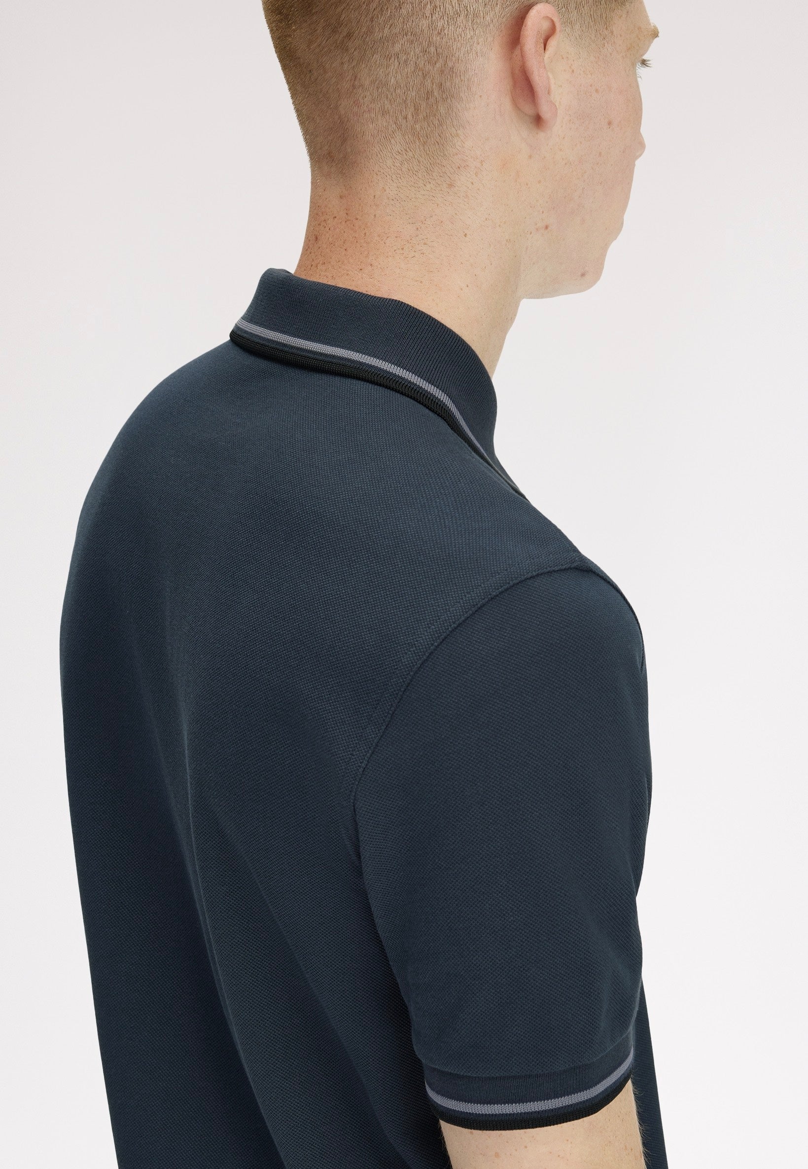 Fred Perry - Twin Tipped Dark Airforce/Stockport Blue/Black - Polo | Men-Image