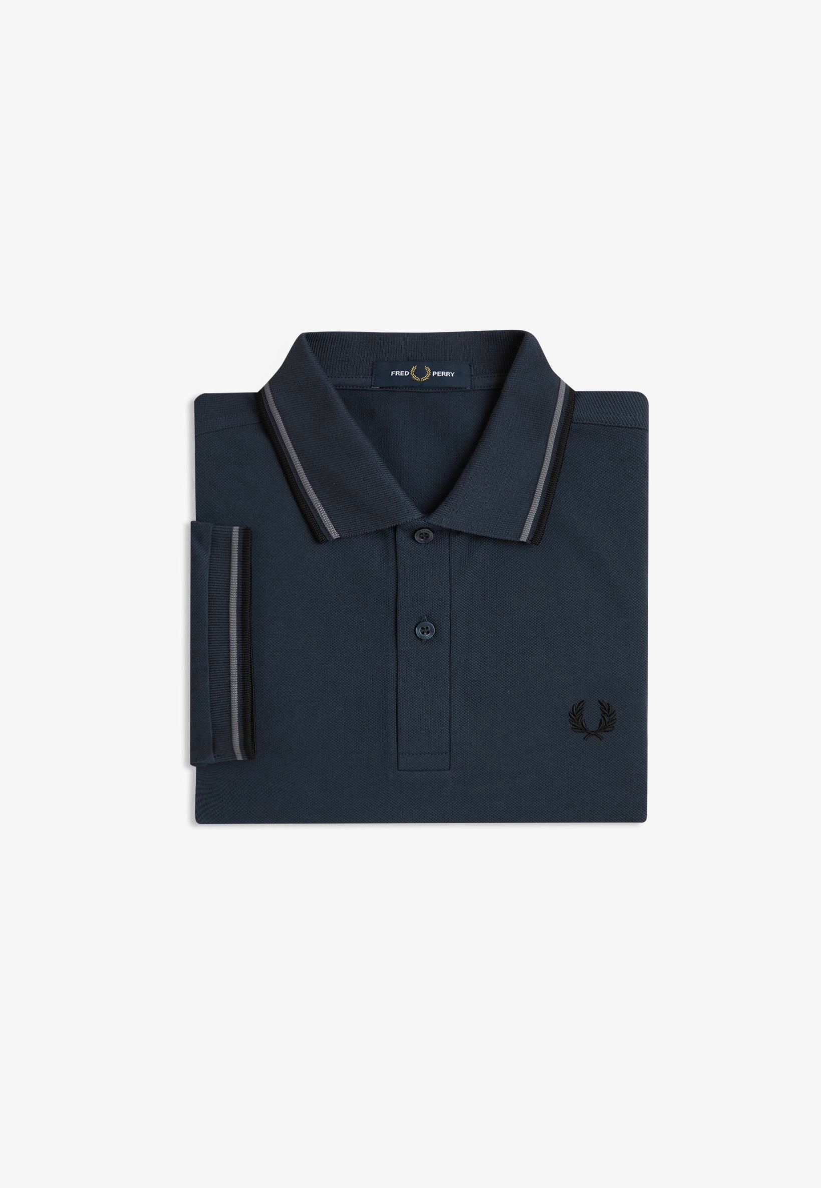 Fred Perry - Twin Tipped Dark Airforce/Stockport Blue/Black - Polo | Men-Image