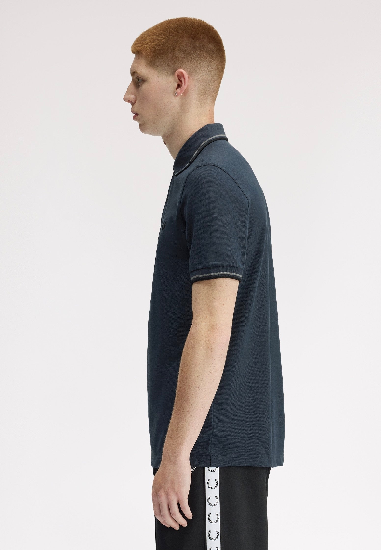 Fred Perry - Twin Tipped Dark Airforce/Stockport Blue/Black - Polo | Men-Image