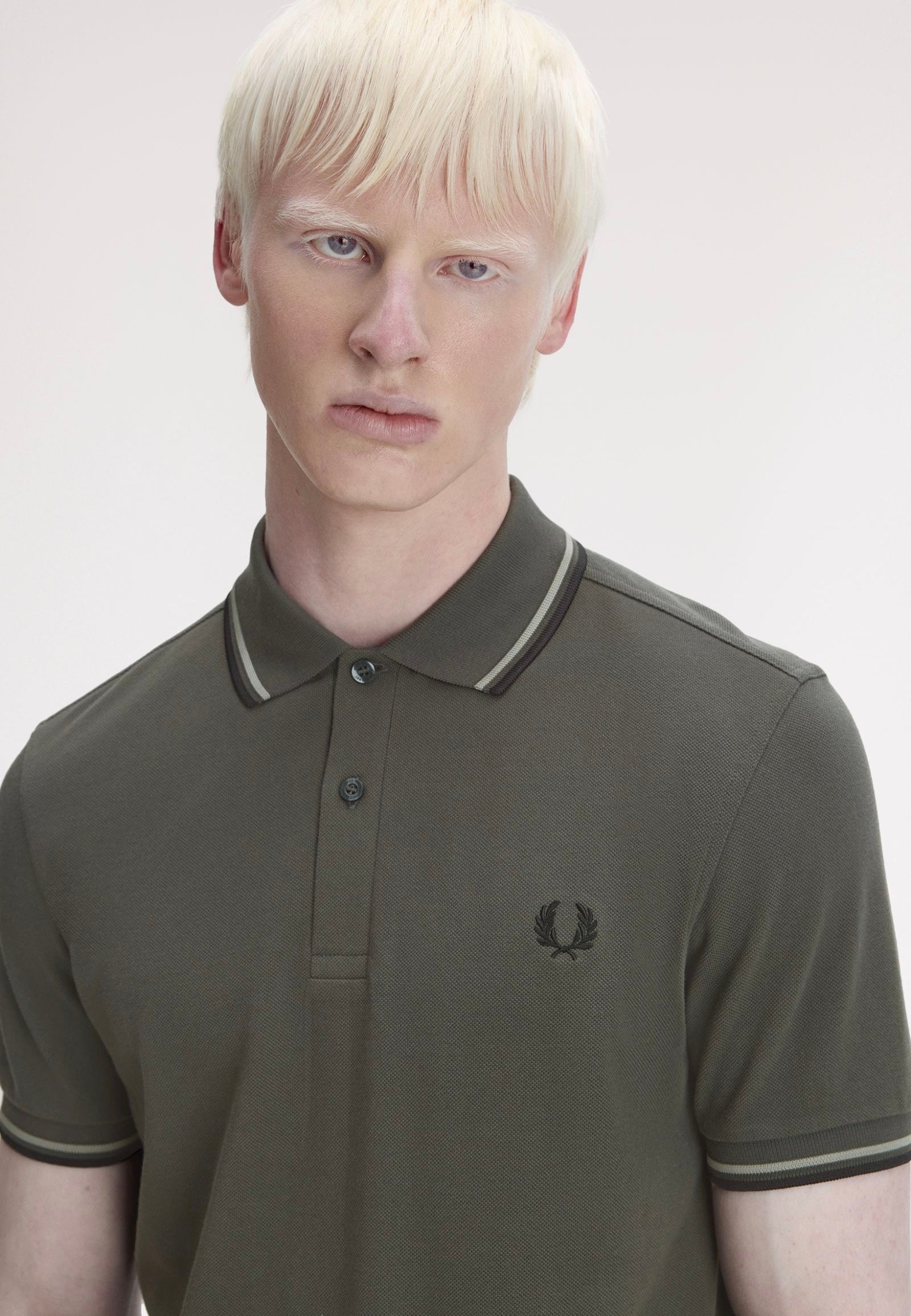 Fred Perry - Twin Tipped Field Green/Seagrass/Black - Polo | Men-Image