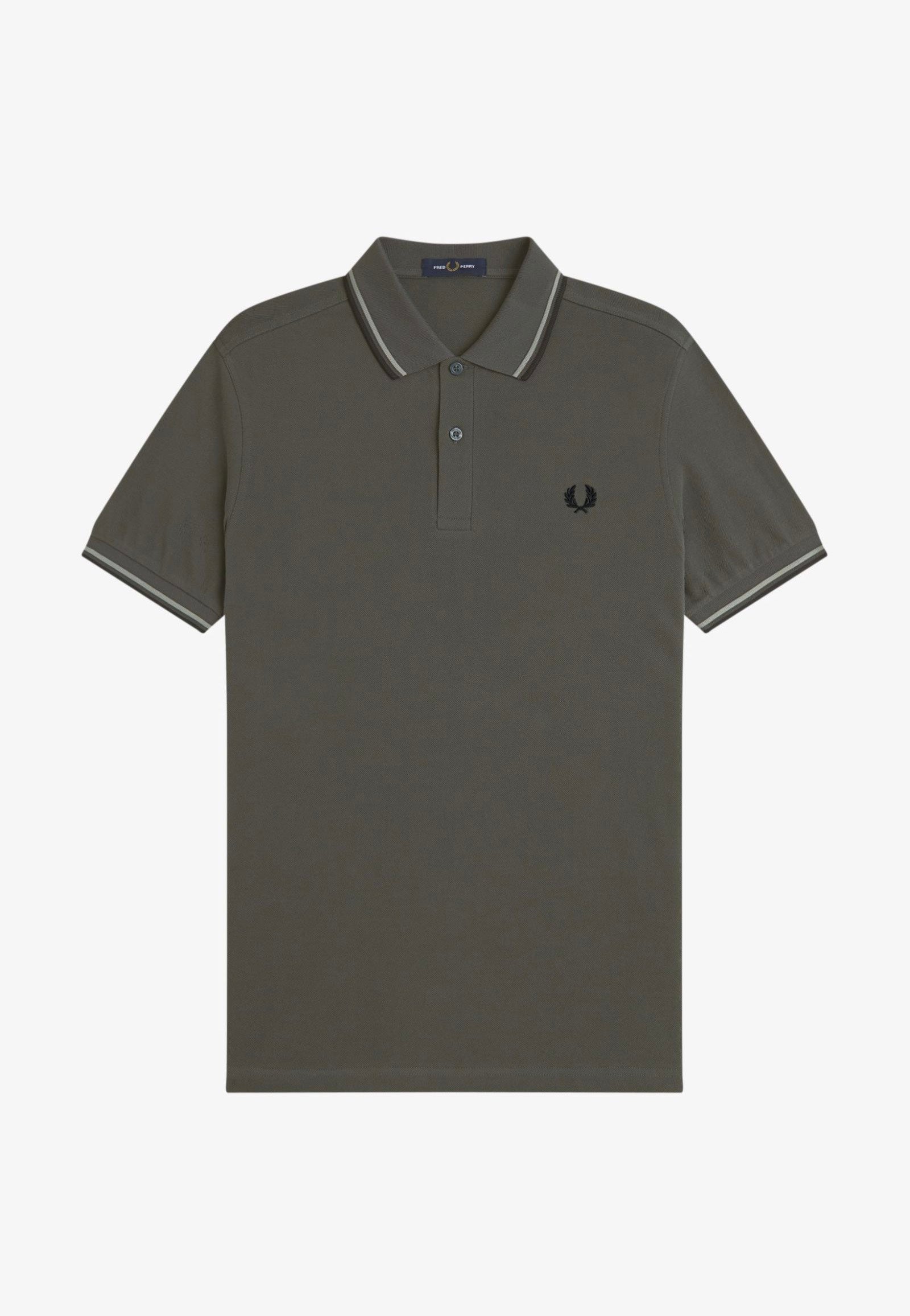 Fred Perry - Twin Tipped Field Green/Seagrass/Black - Polo | Men-Image