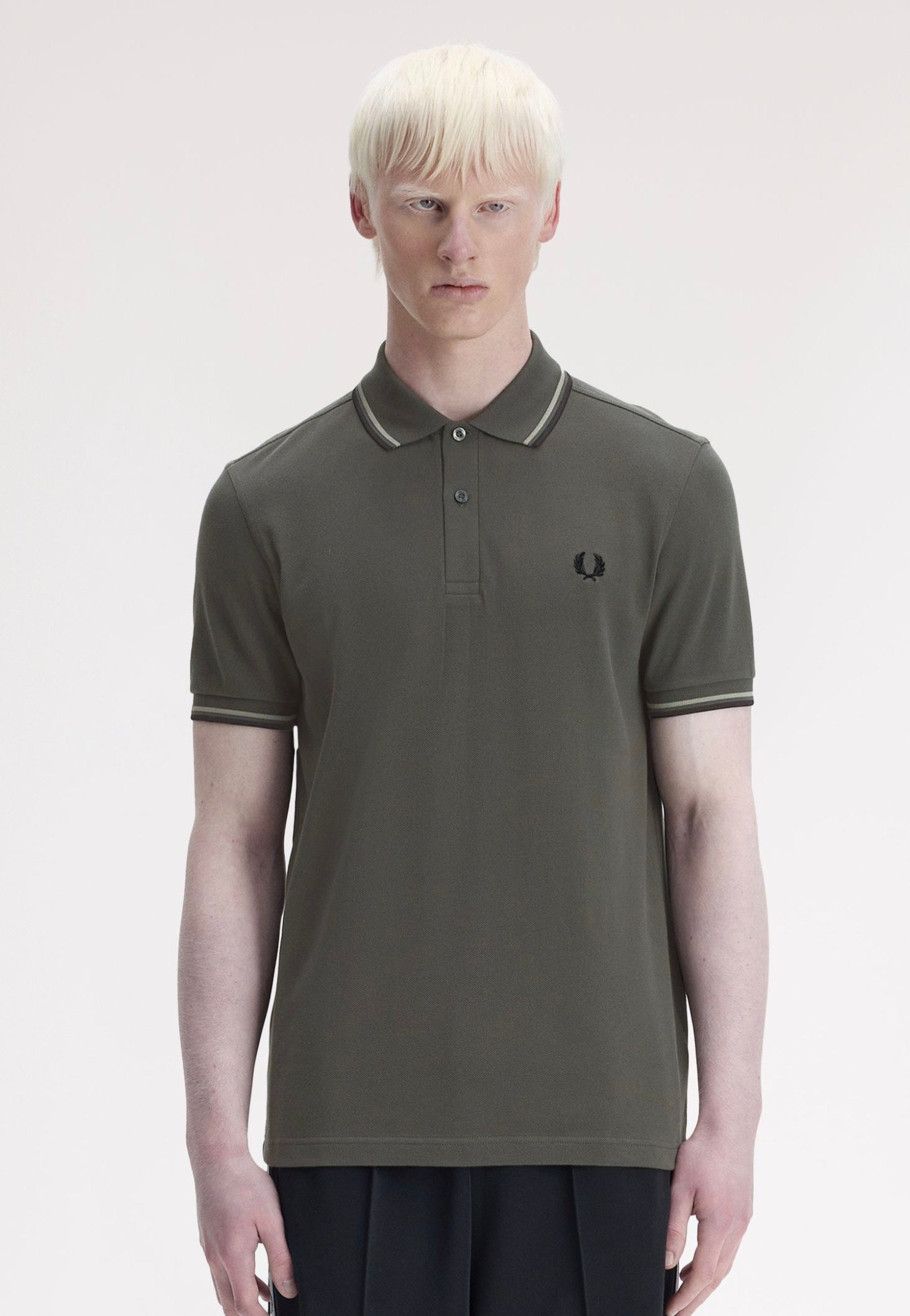 Fred Perry - Twin Tipped Field Green/Seagrass/Black - Polo | Men-Image