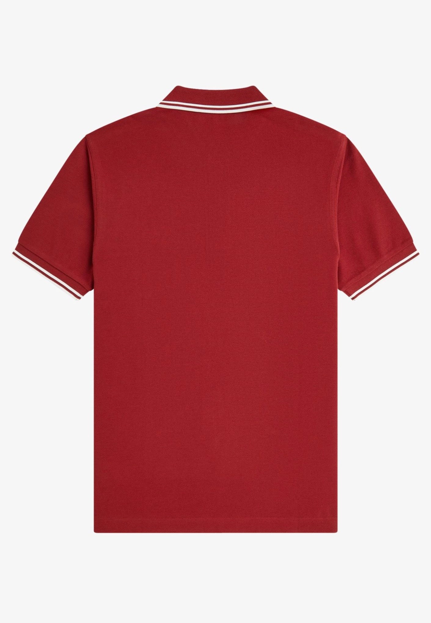 Fred Perry - Twin Tipped Burnt Red/Snow White/Snow White - Polo | Men-Image