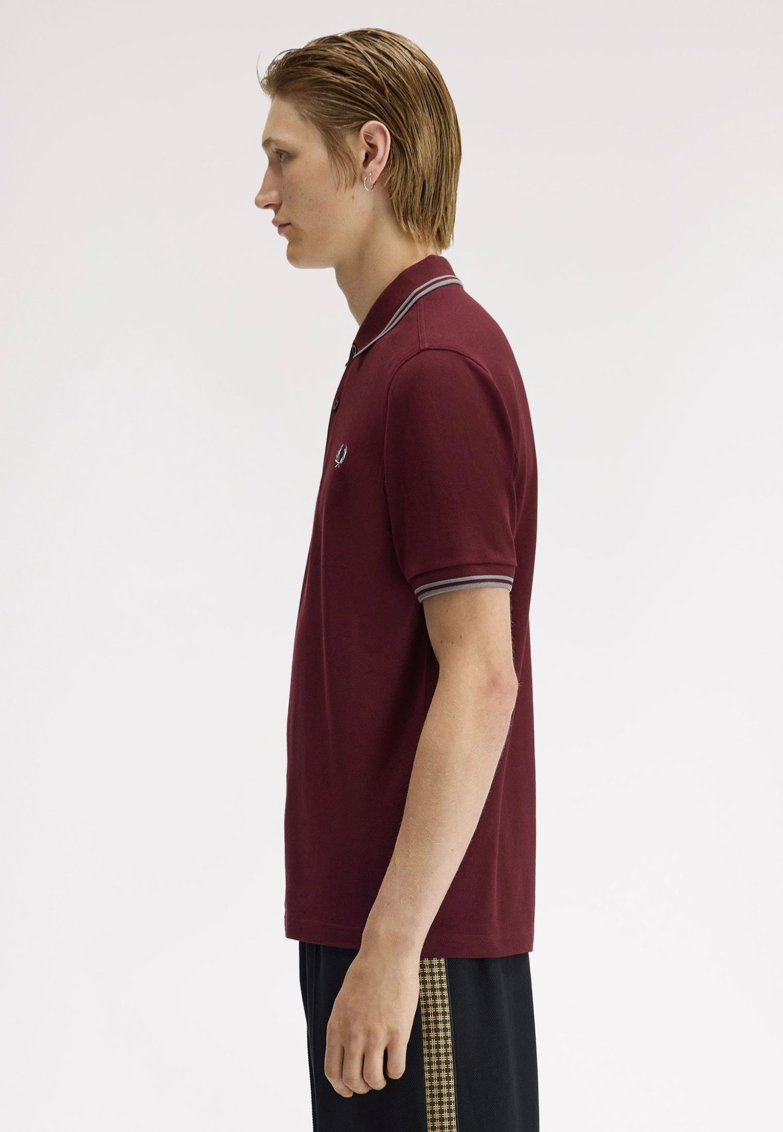 Fred Perry - Twin Tipped OxBlood/Stortport Blue/Stockport Blue - Polo | Men-Image