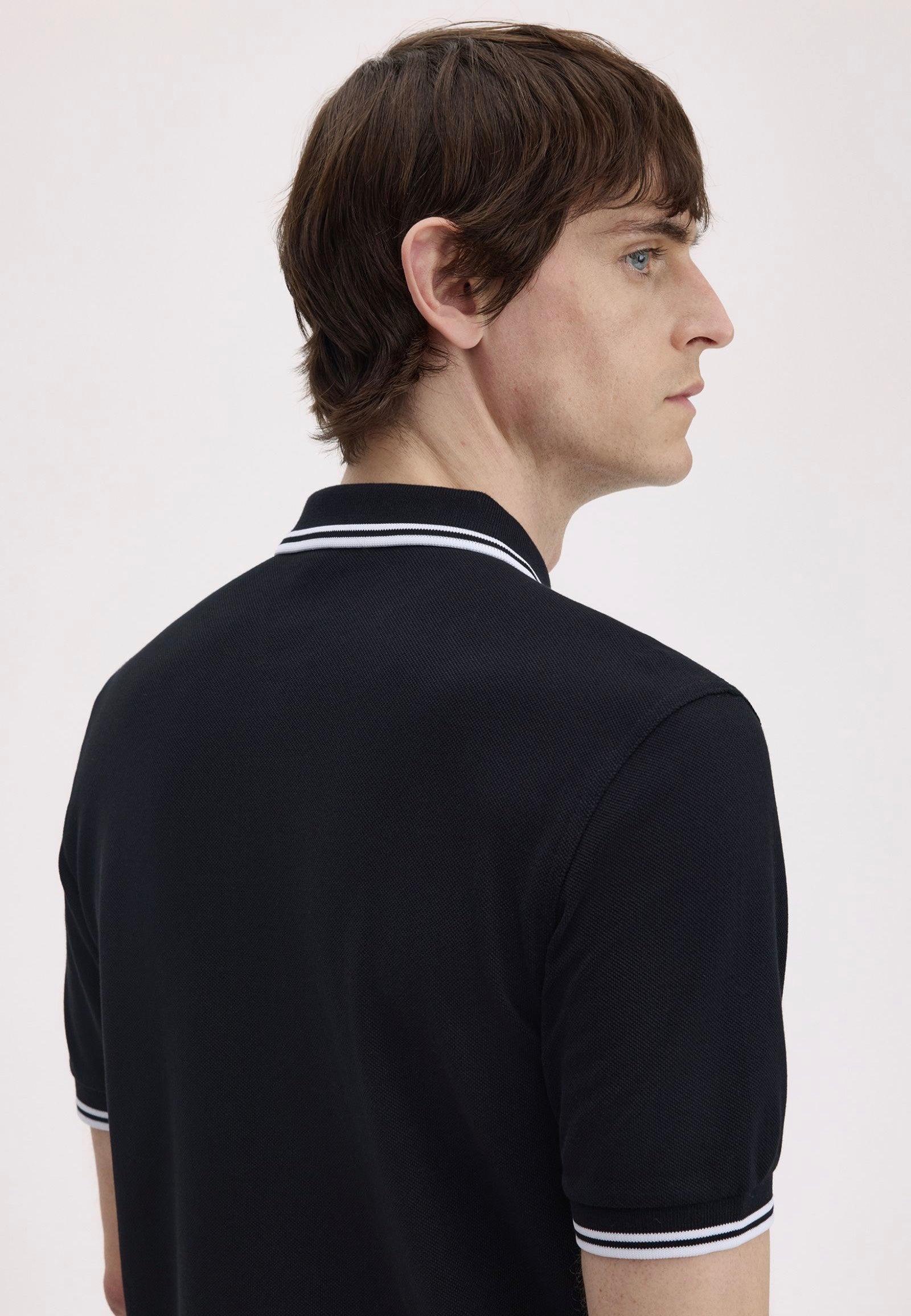 Fred Perry - Twin Tipped Fred Perry Black - Polo | Men-Image