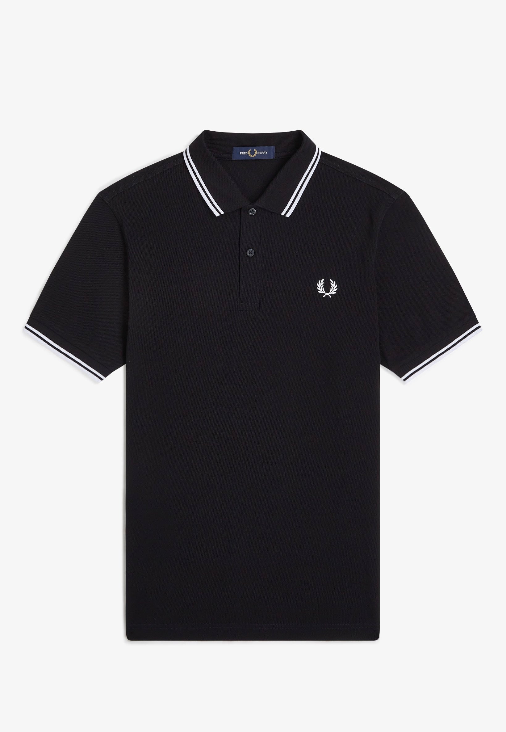 Fred Perry - Twin Tipped Fred Perry Black - Polo | Men-Image
