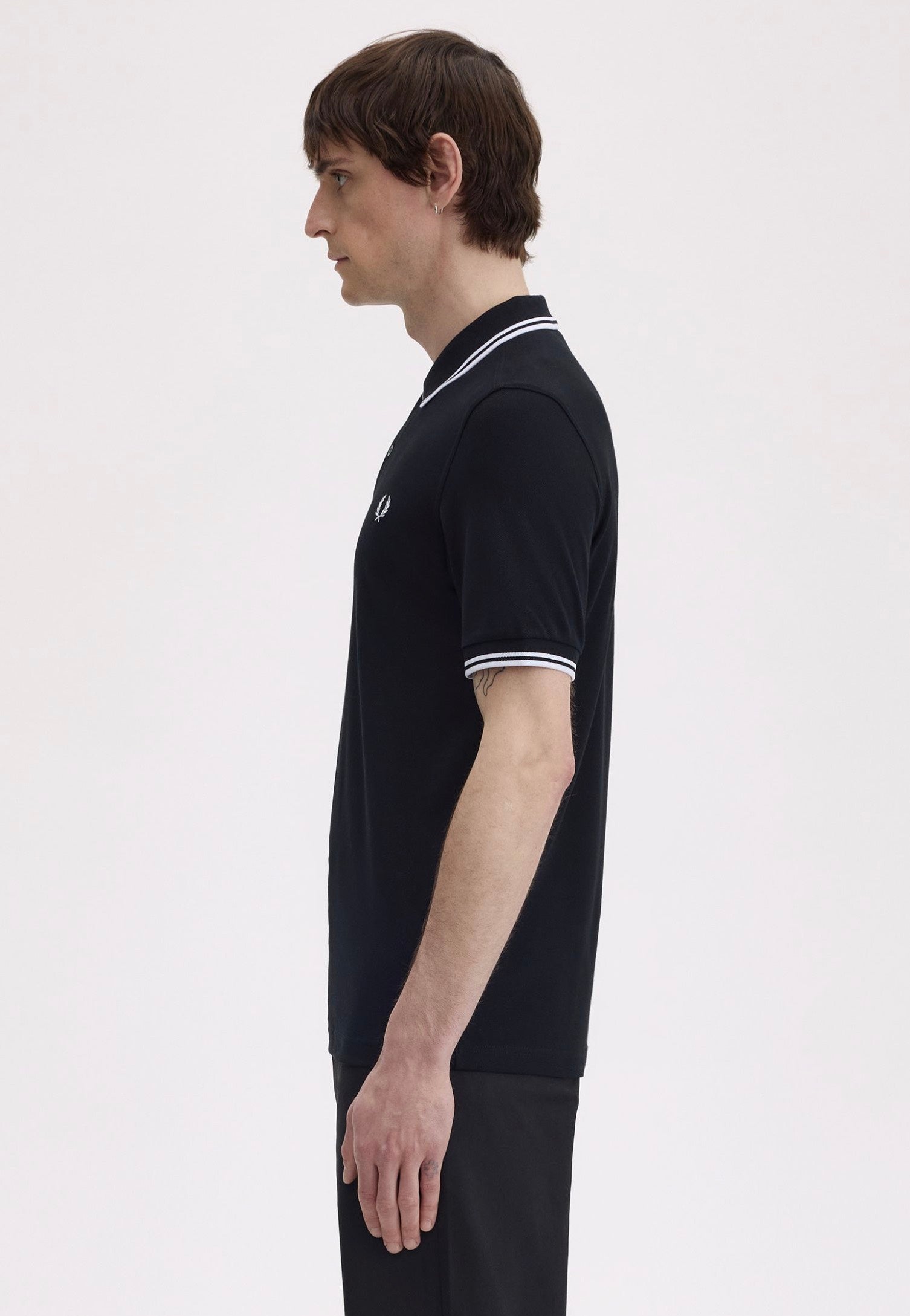 Fred Perry - Twin Tipped Fred Perry Black - Polo | Men-Image
