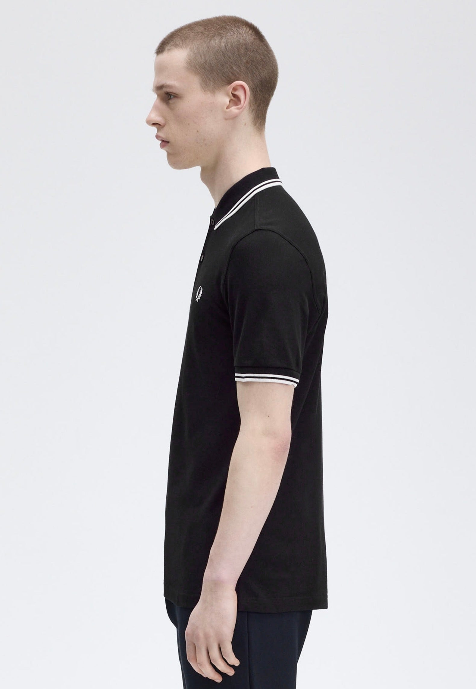 Fred Perry - Twin Tipped Fred Perry Black - Polo | Men-Image