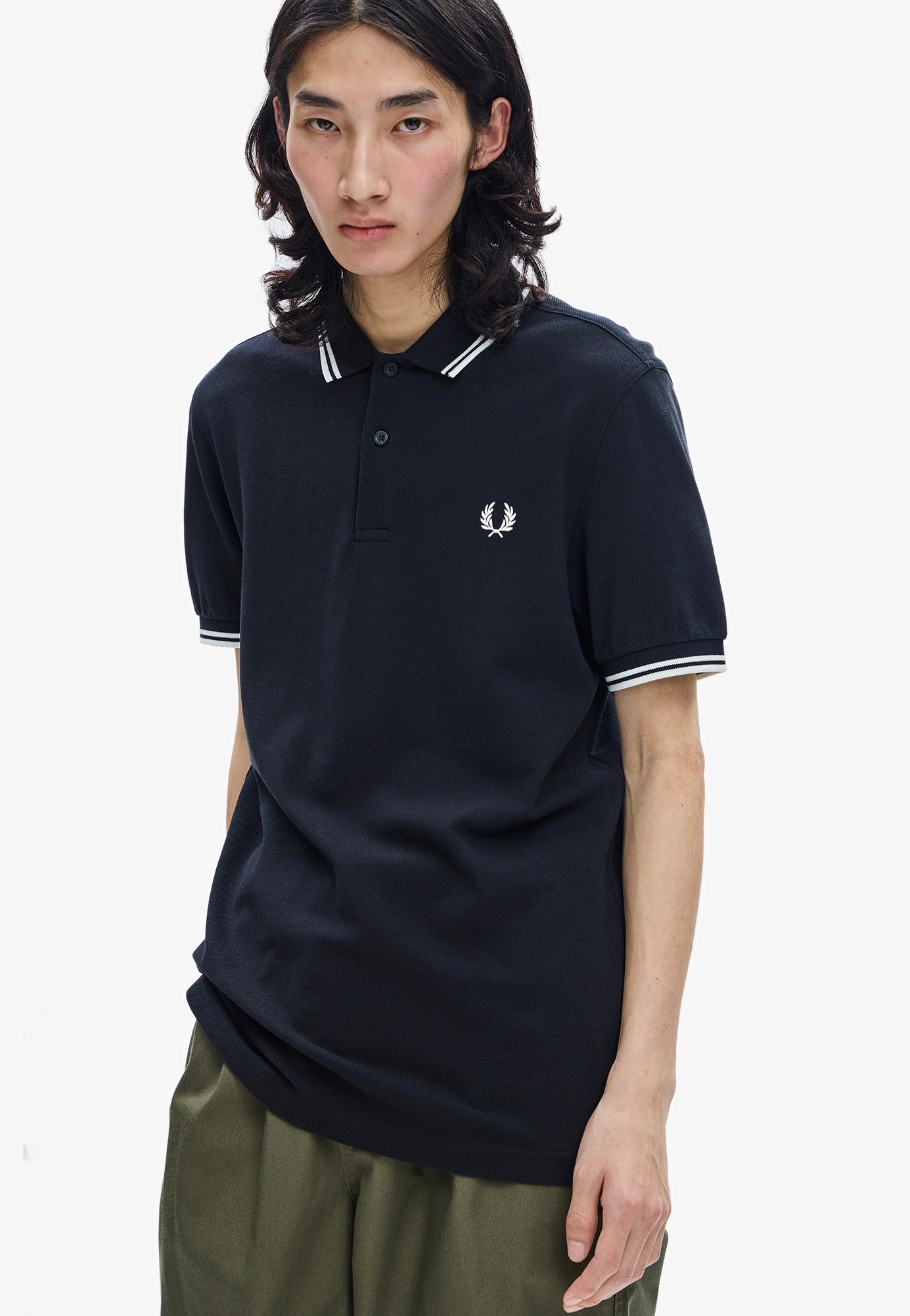 Fred Perry - Twin Tipped Fred Perry Black - Polo | Men-Image