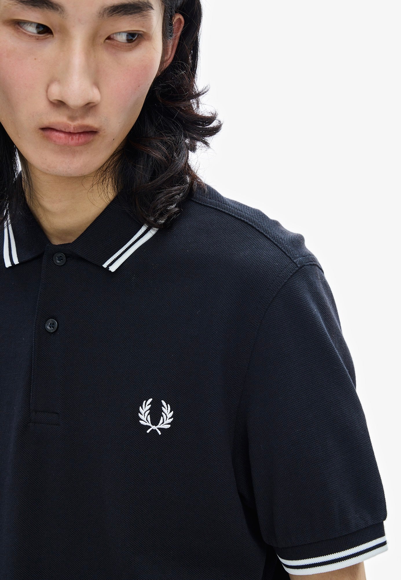 Fred Perry - Twin Tipped Fred Perry Black - Polo | Men-Image