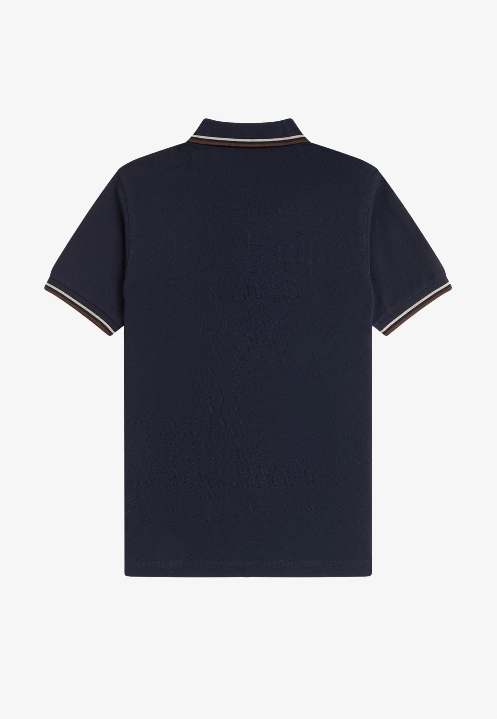 Fred Perry - Twin Tipped Navy/Warm Oat/Burnt Tobacco - Polo | Men-Image