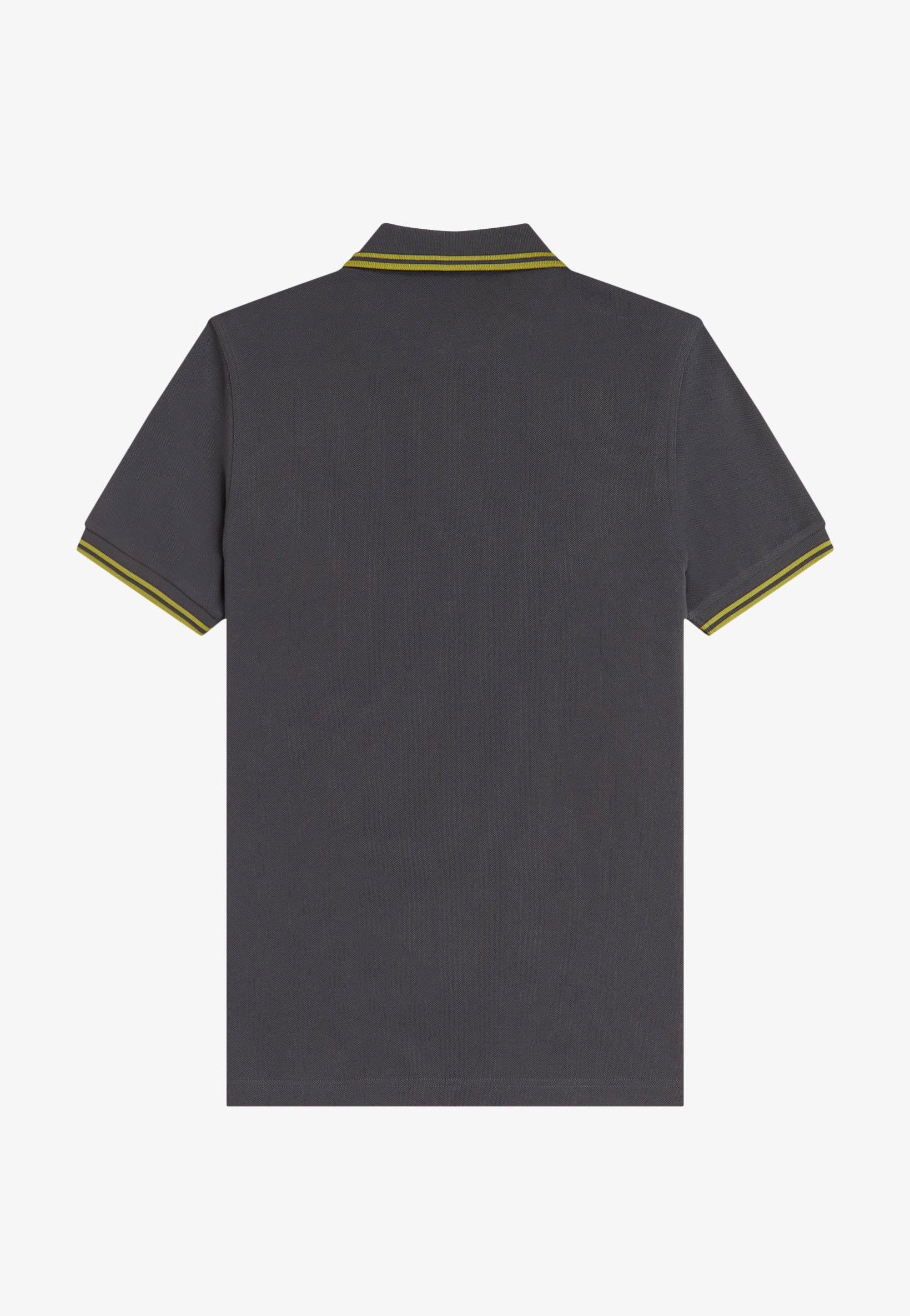 Fred Perry - Twin Tipped Anchor Grey/Tennis Ball Yellow/Tennis Ball Yellow - Polo | Men-Image