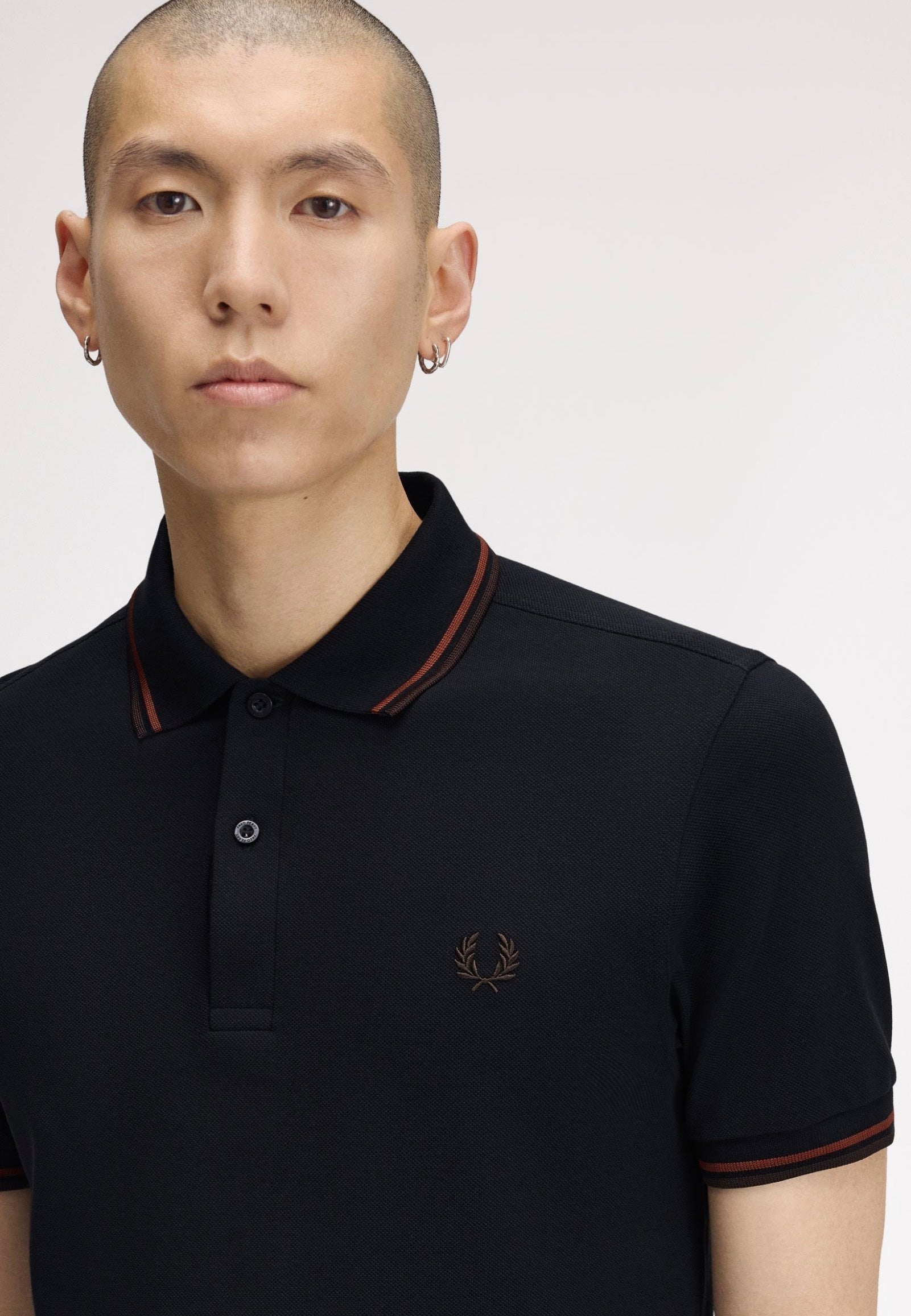 Fred Perry - Twin Tipped Navy/Brandy/Rich Brown - Polo | Men-Image