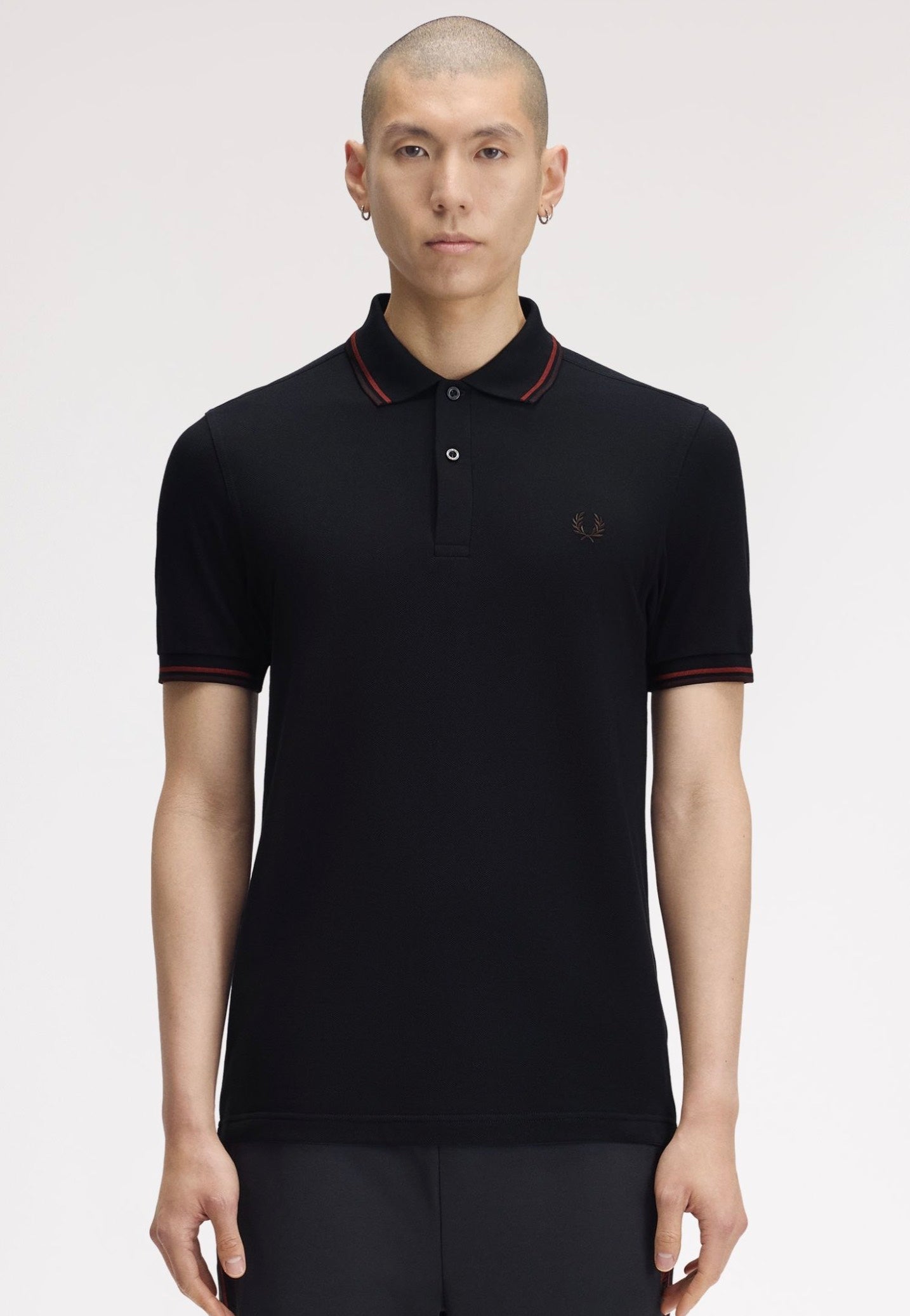 Fred Perry - Twin Tipped Navy/Brandy/Rich Brown - Polo | Men-Image