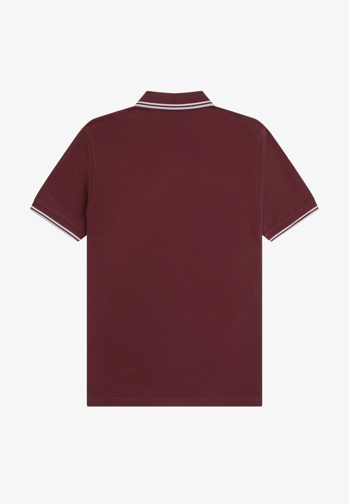 Fred Perry Twin Tipped Oxblood/Iced Pink/Dusky Blue Polo | Men-Image