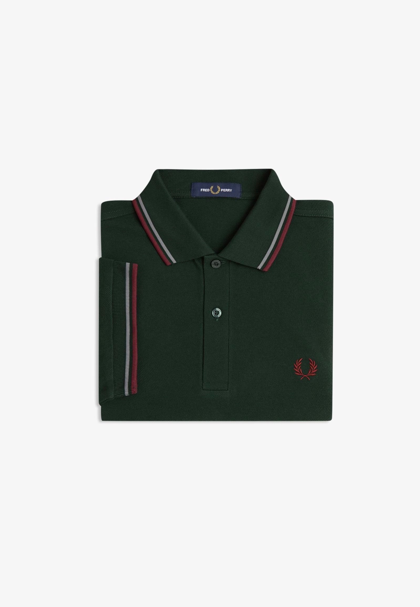 Fred Perry - Twin Tipped Grassroots/Stockport Blue/Oxblood - Polo | Men-Image