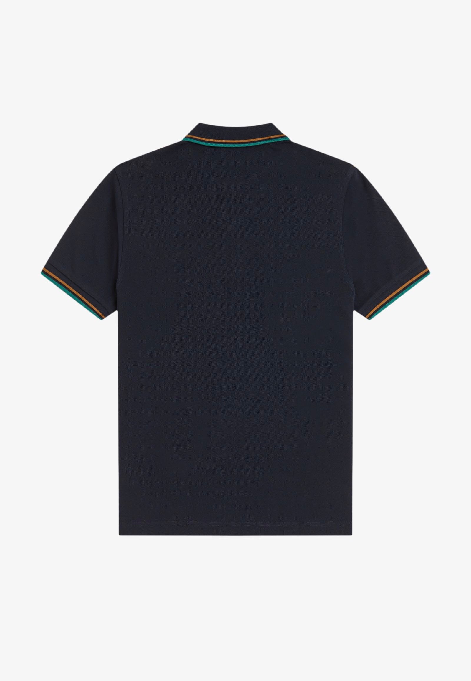 Fred Perry - Twin Tipped Navy/Dark Caramel/Sport Green - Polo | Men-Image