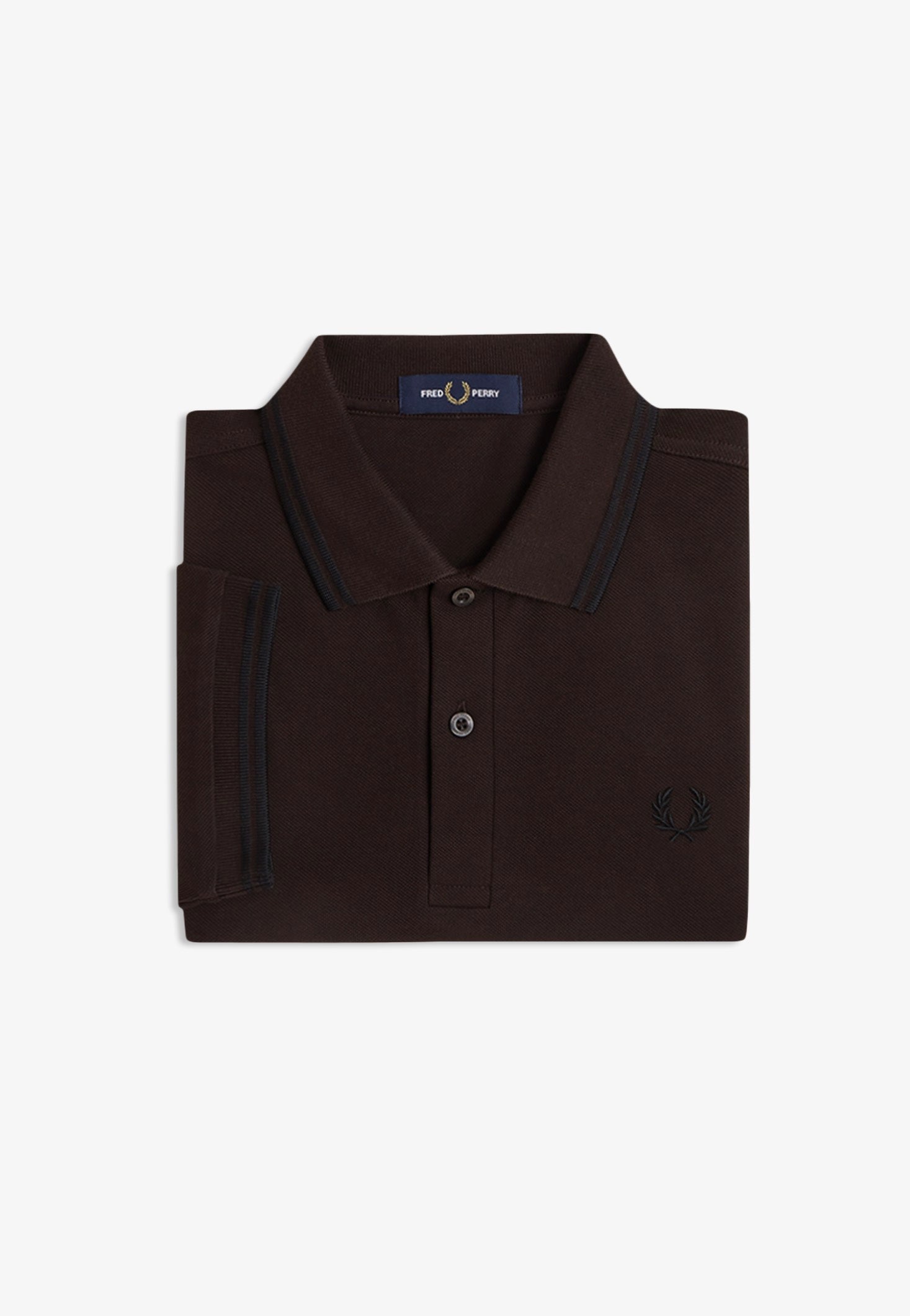 Fred Perry - Twin Tipped Rich Brown/Black/Black - Polo | Men-Image
