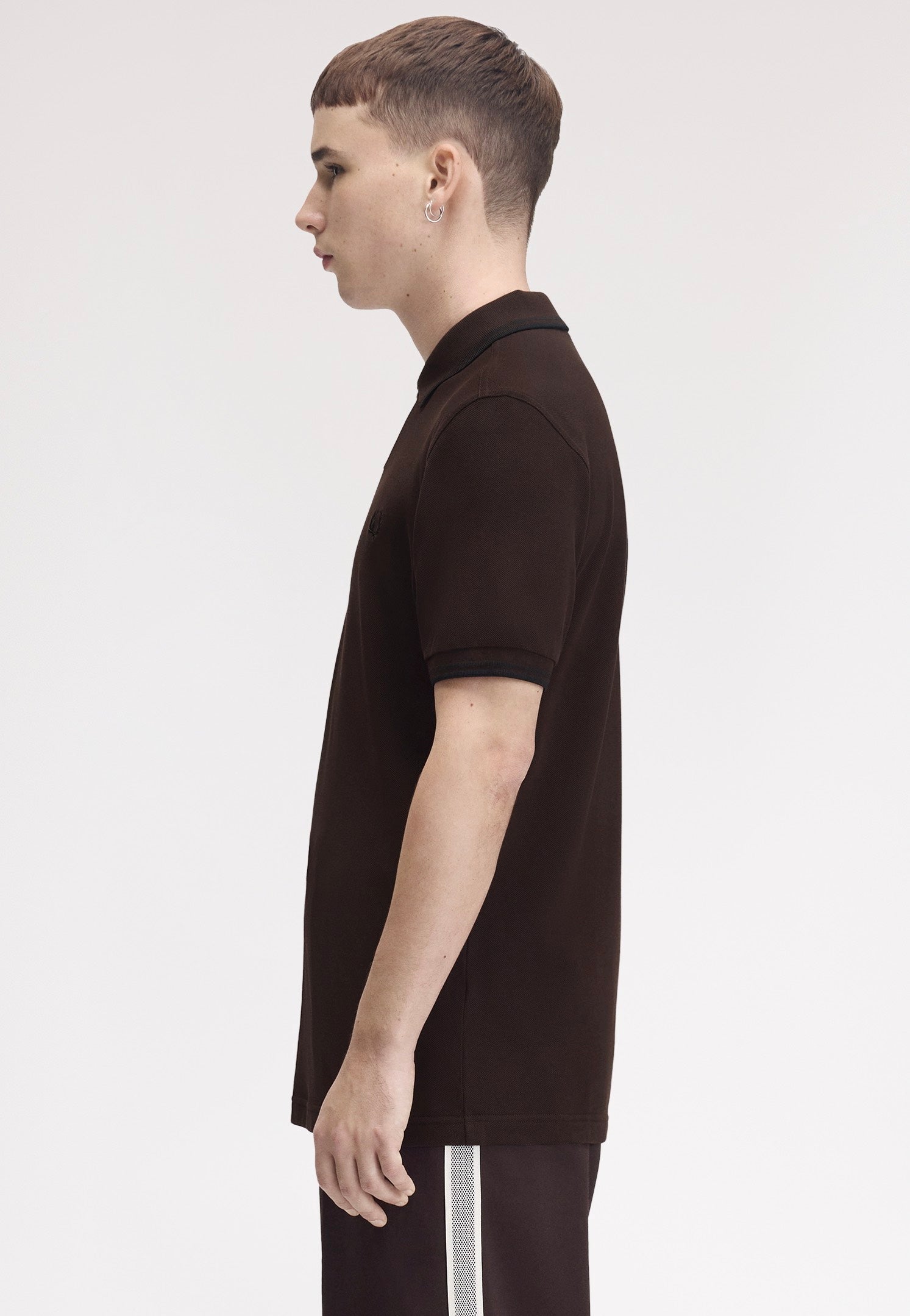 Fred Perry - Twin Tipped Rich Brown/Black/Black - Polo | Men-Image