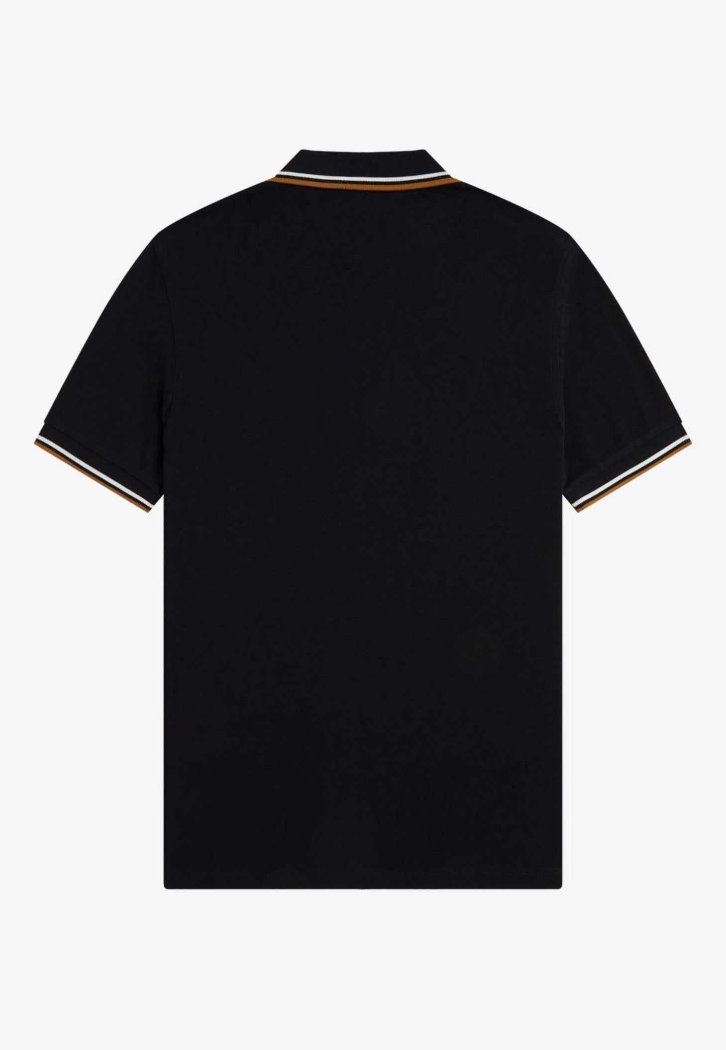 Fred Perry - Twin Tipped Black/Ecru/Dark Caramel - Polo | Men-Image