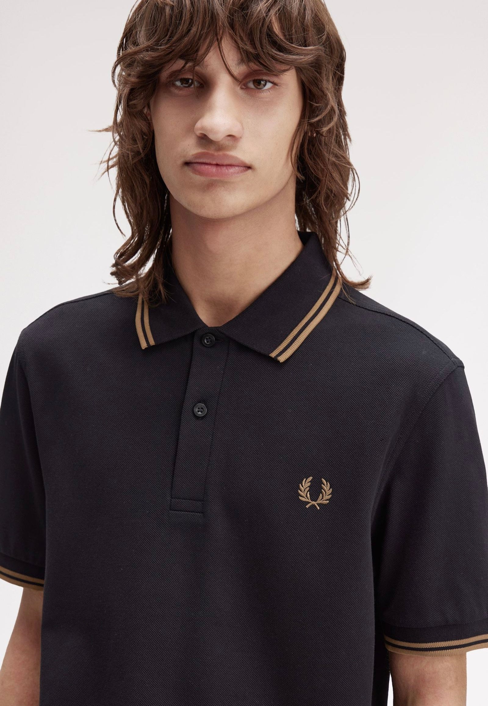 トップス FRED PERRY ORIGINAL TWIN TIPPED POLO Fred Perry twin tipped polo shirt in ecru | ASOS